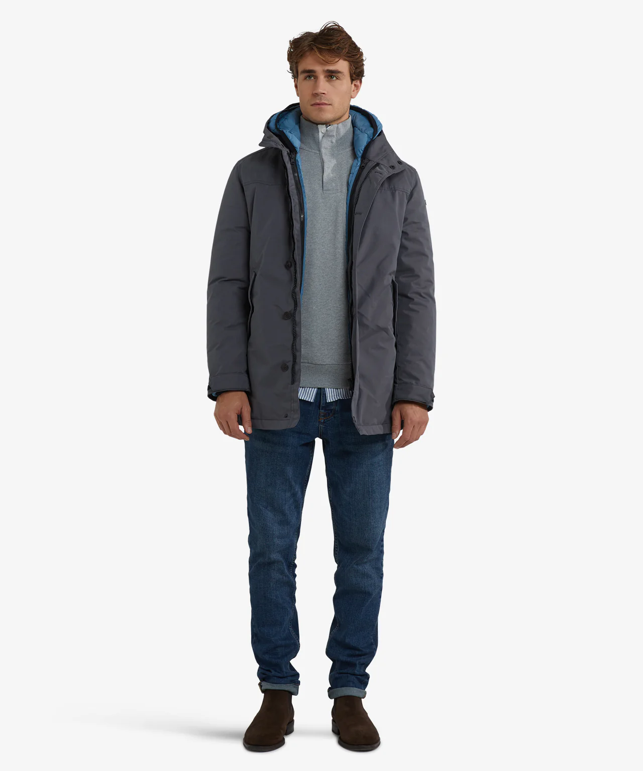 2-in-1 Parka Jacket | Dark Grey - Image 3