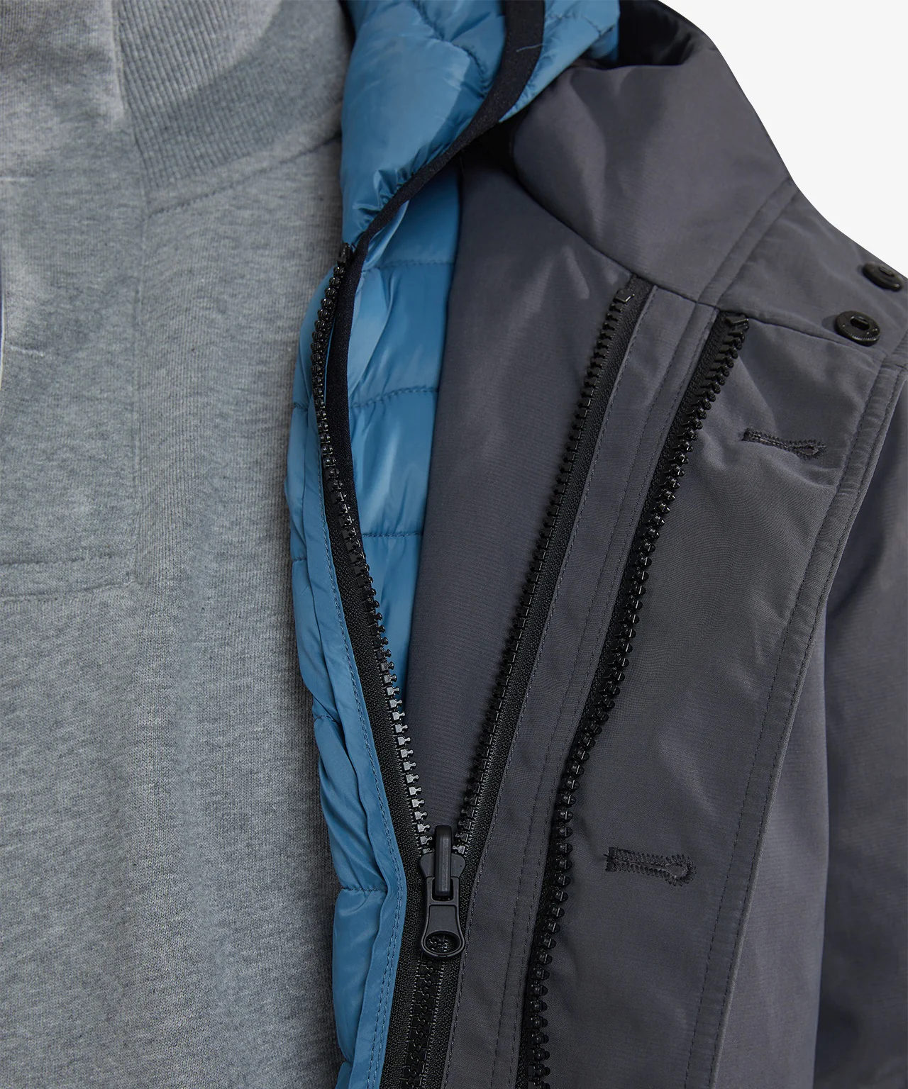 2-in-1 Parka Jacket | Dark Grey - Image 8