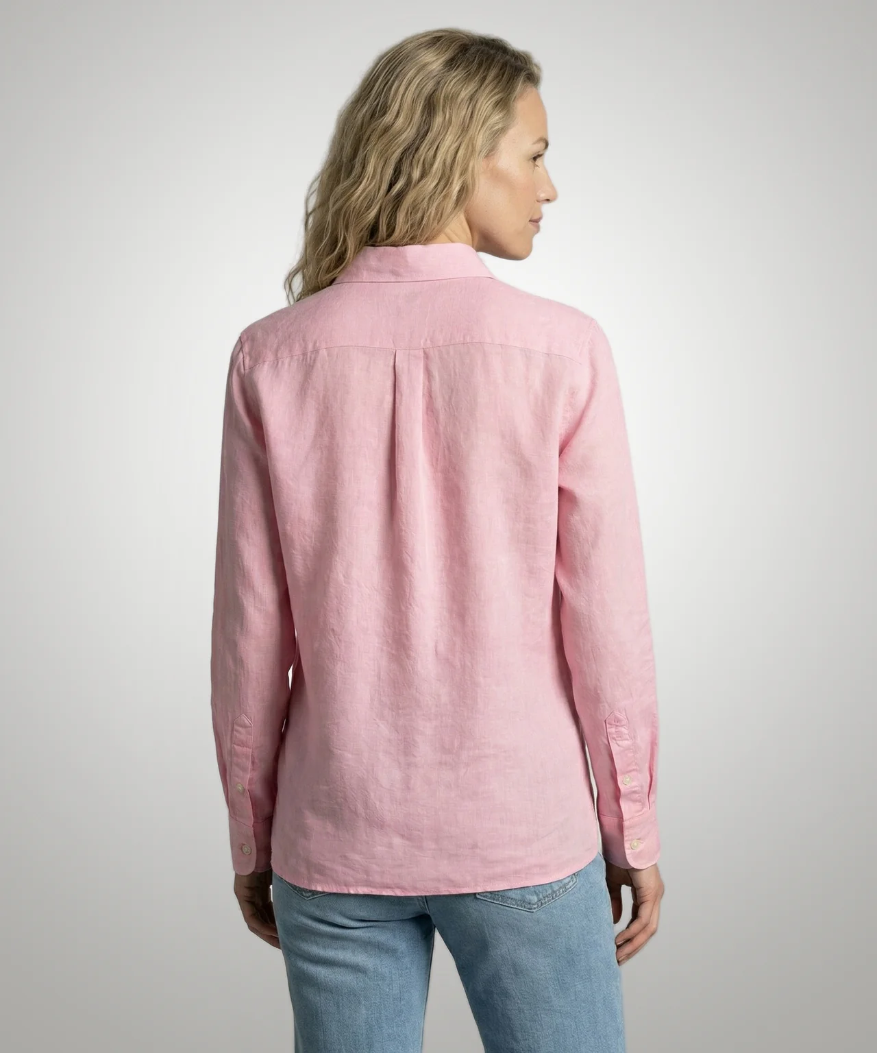 Blouse Cotton Linen | Light Pink - Image 3