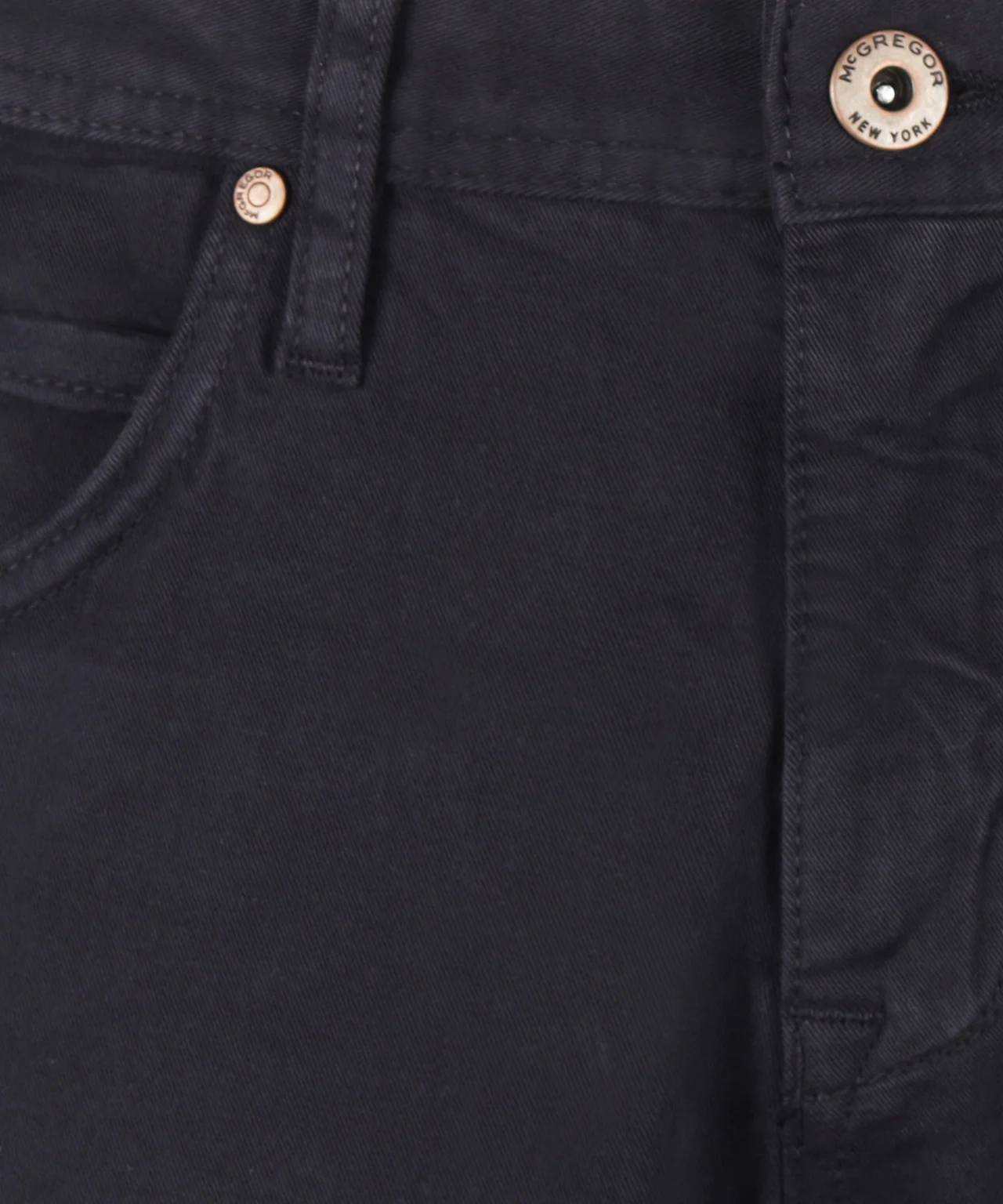 Trousers Five Pocket Garment Dyed | Navy - Image 5