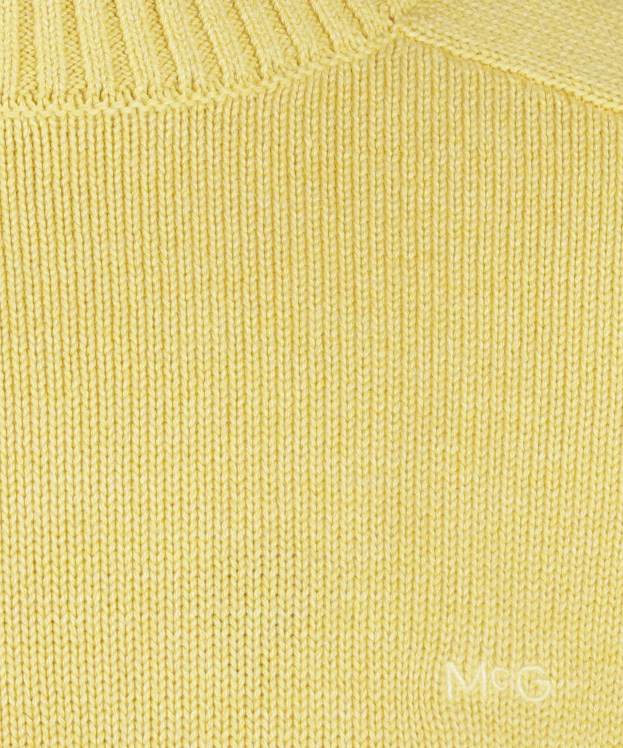 Cotton Crew Neck Sweater | Light Yellow - Image 6