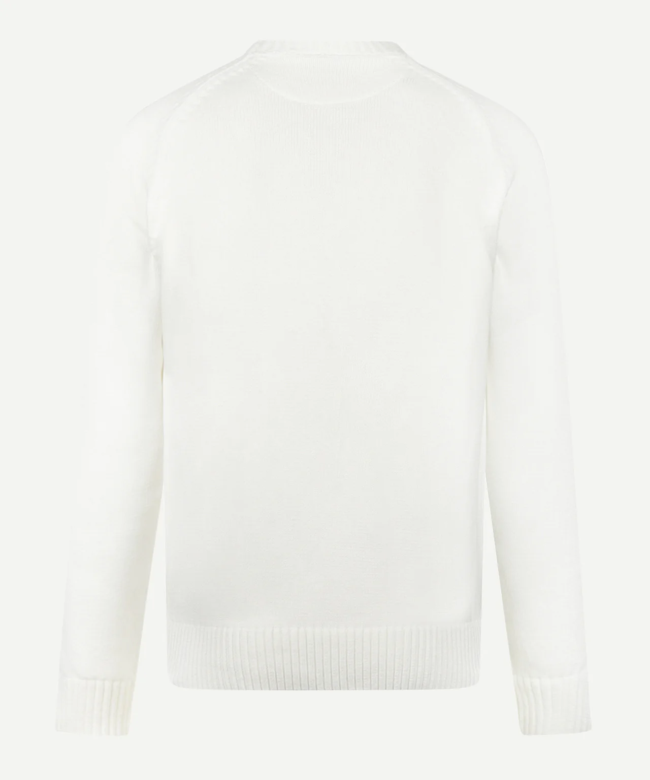 Cotton Crew Neck Sweater | Off White - Image 4