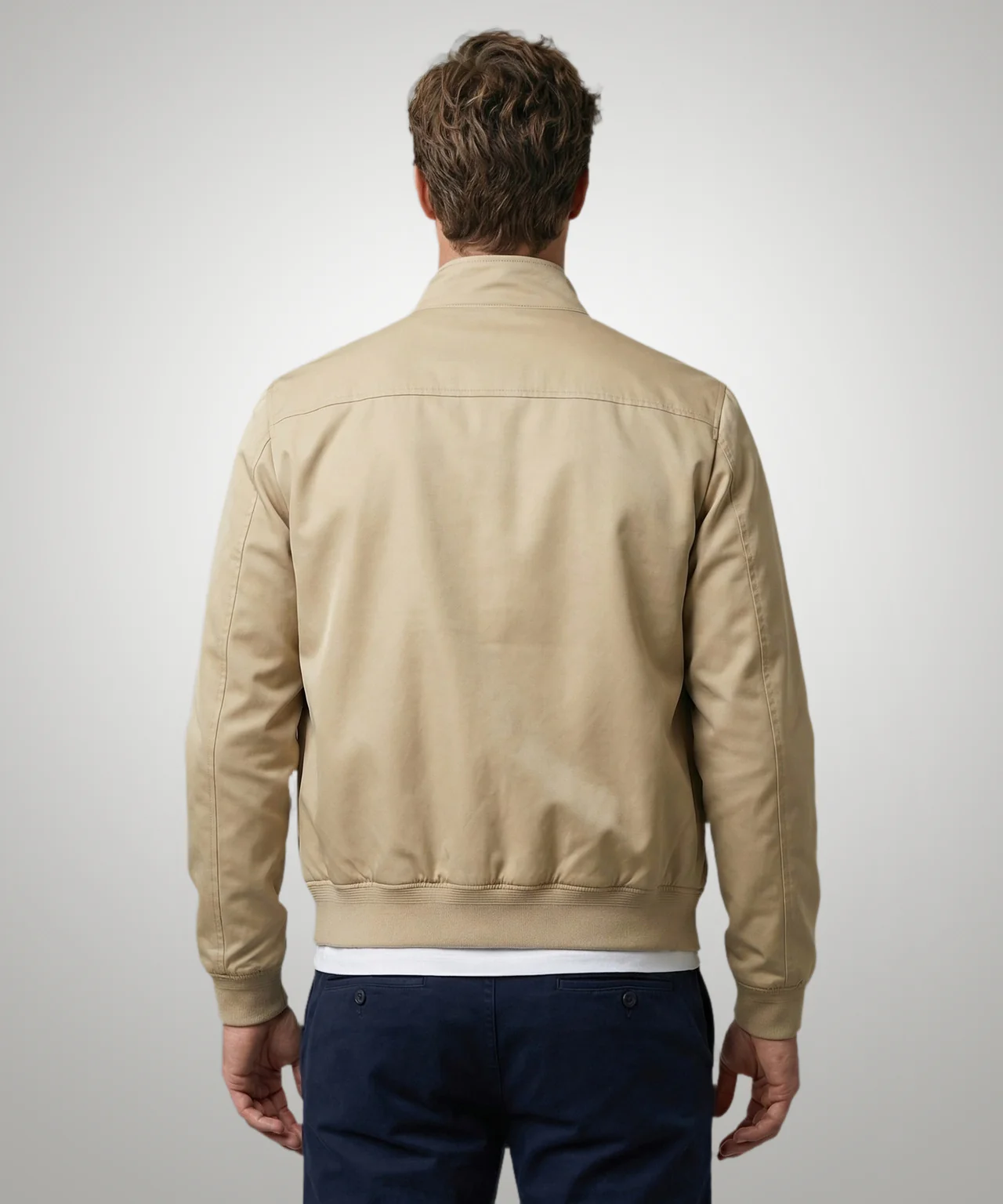 Classic Bomber Jacket | Beige - Image 3