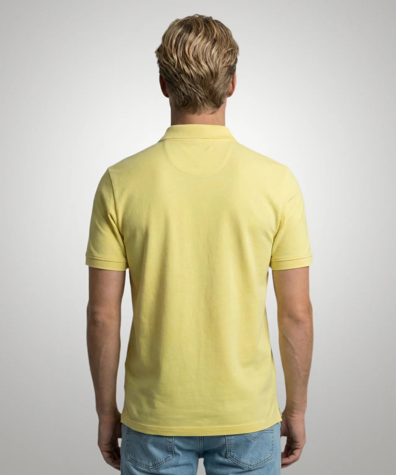 Classic Polo Regular Fit | Light Yellow - Image 3