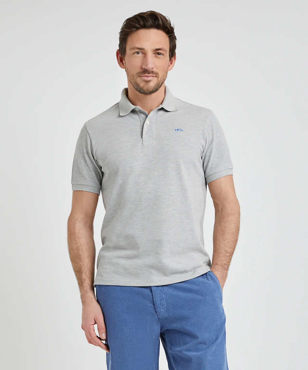 Classic Polo Regular Fit | Medium Gray Melange - Image 2