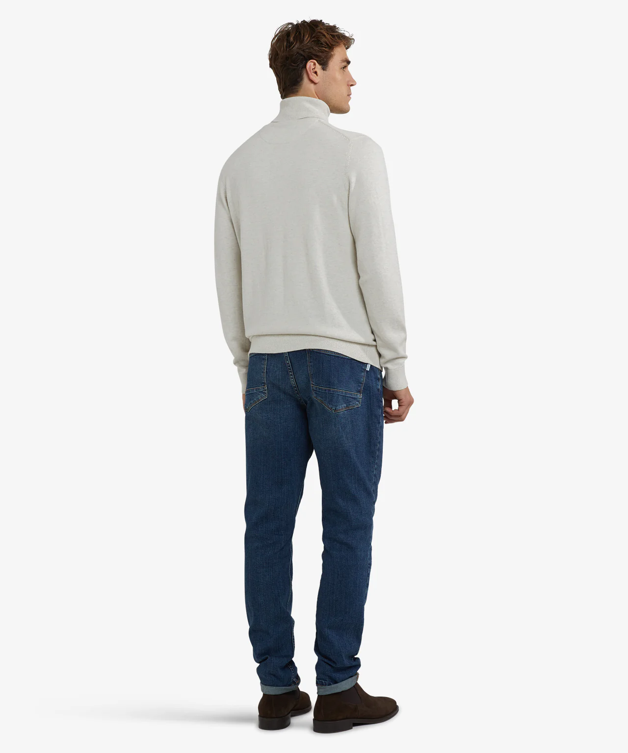 Turtleneck Cotton Merino Wool | Off White - Image 5