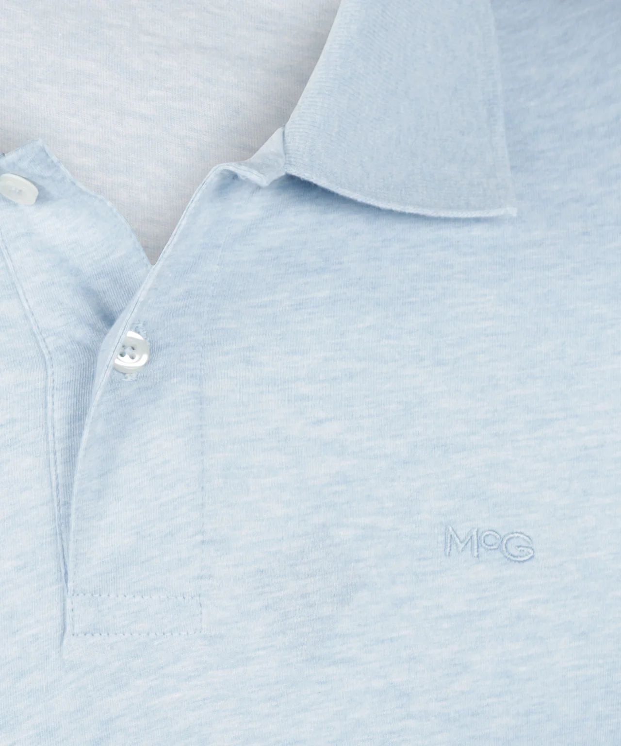 Jersey Polo Melange | Light Blue - Image 6