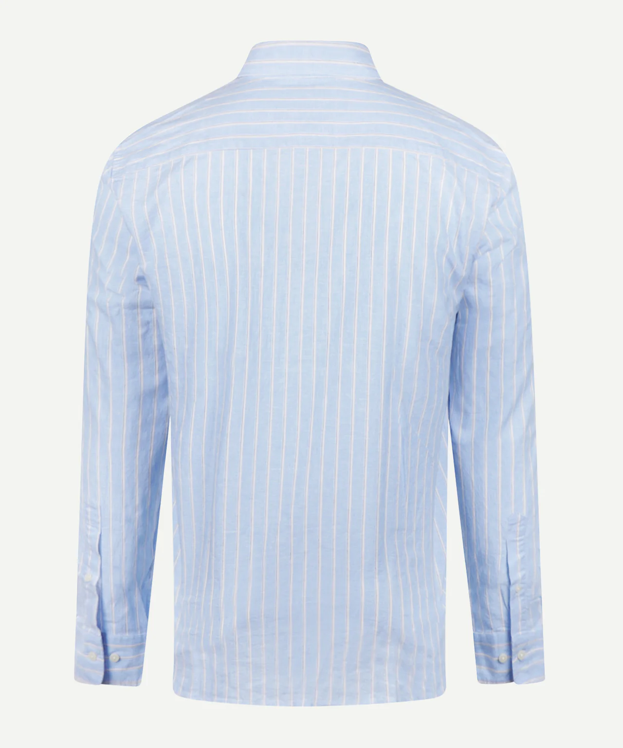 Shirt Cotton Linen Wide Stripe | Light Blue - Image 4