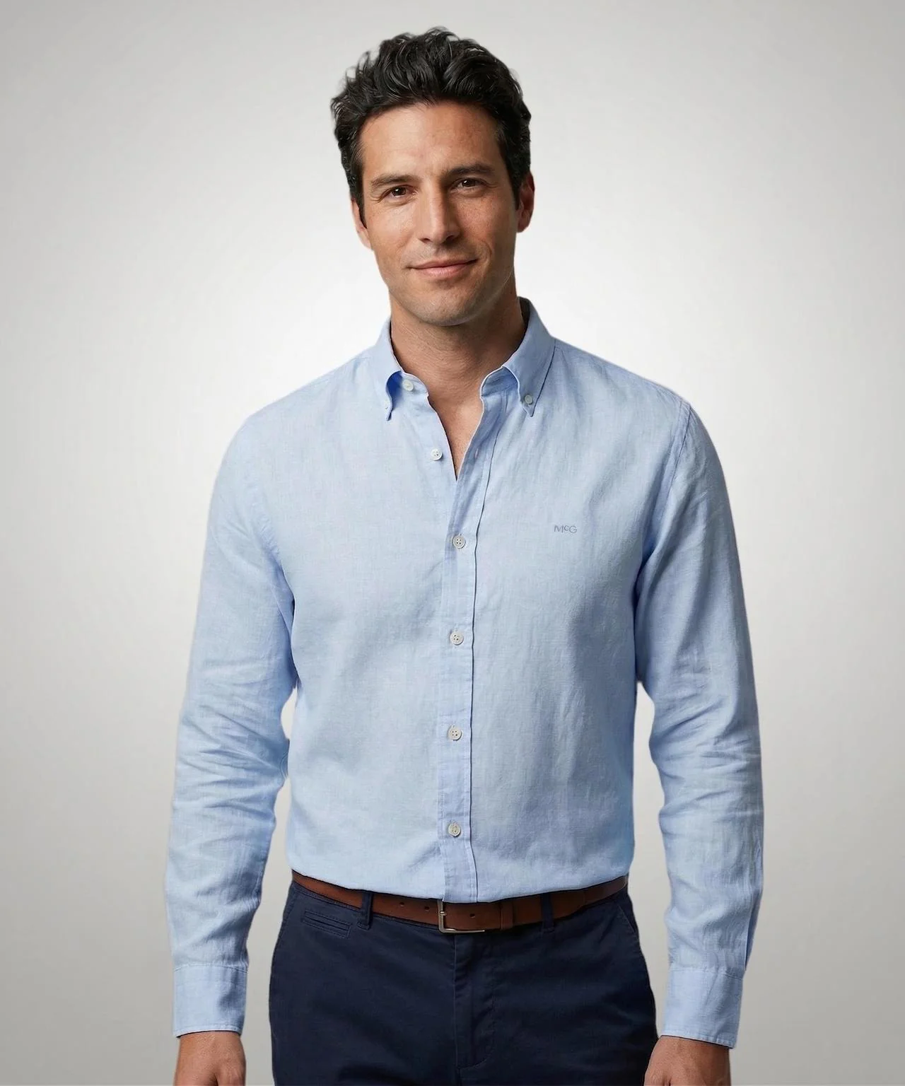 Shirt Cotton Linen | Light Blue