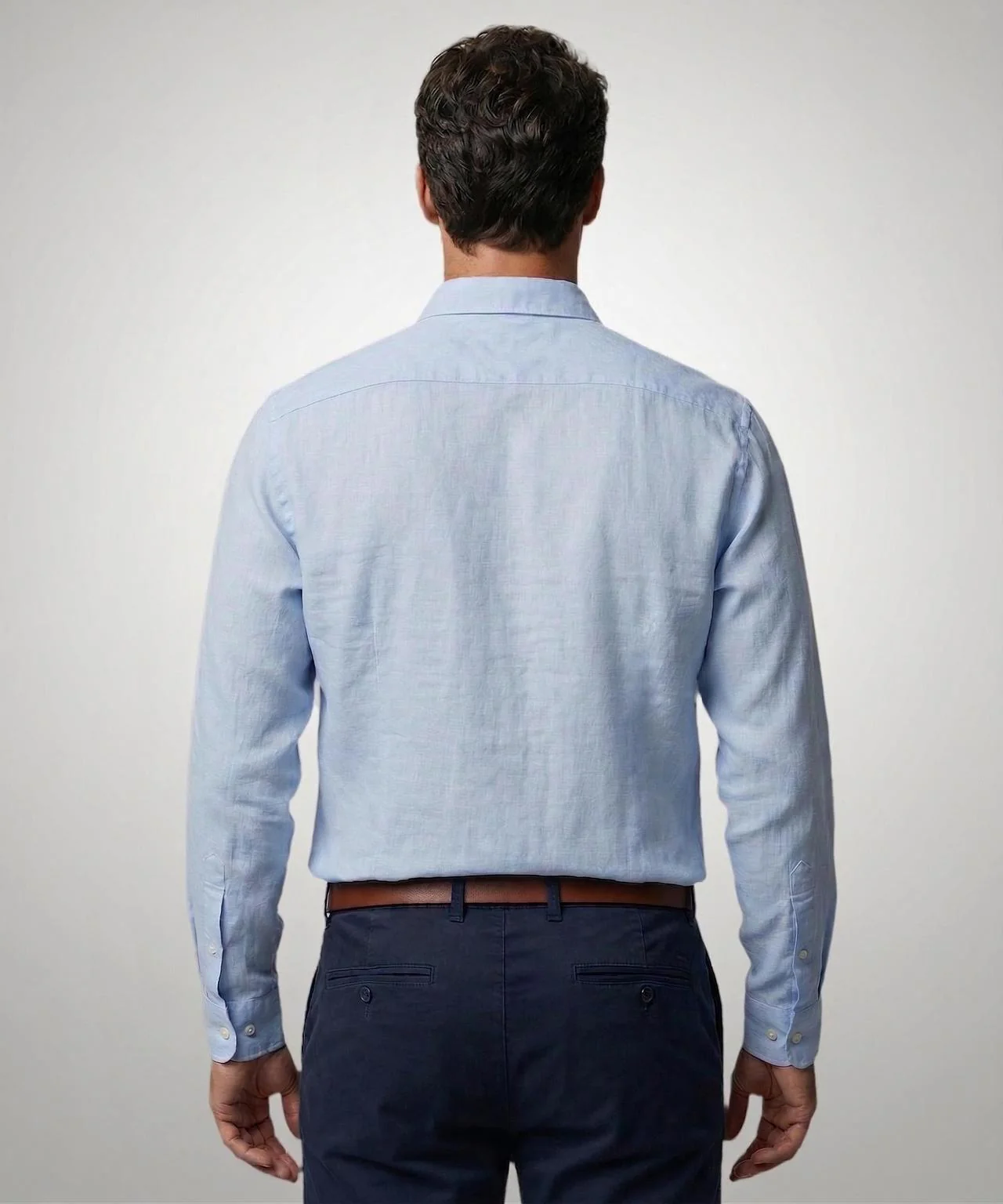 Shirt Cotton Linen | Light Blue - Image 3