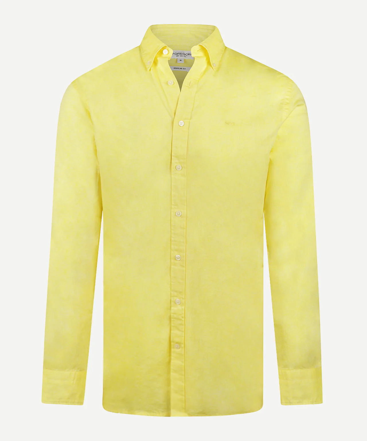 Cotton Linen Shirt | Light Yellow - Image 2