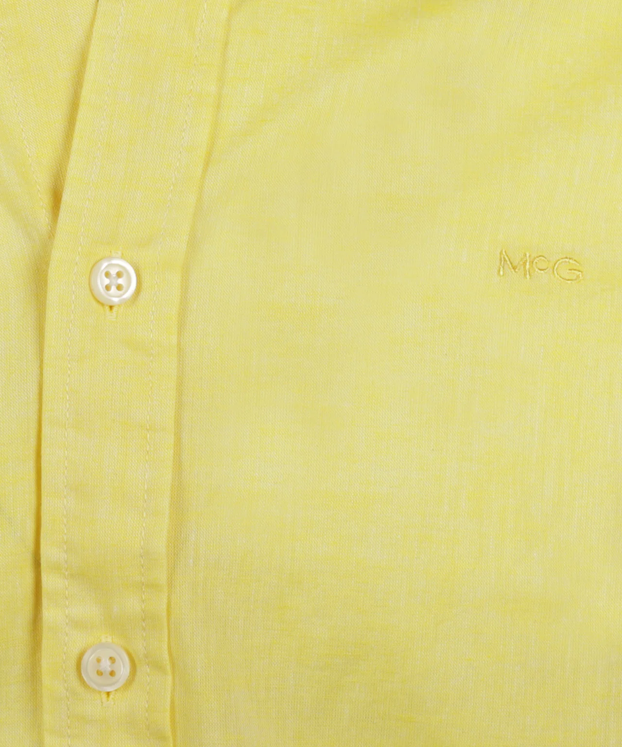 Cotton Linen Shirt | Light Yellow - Image 6