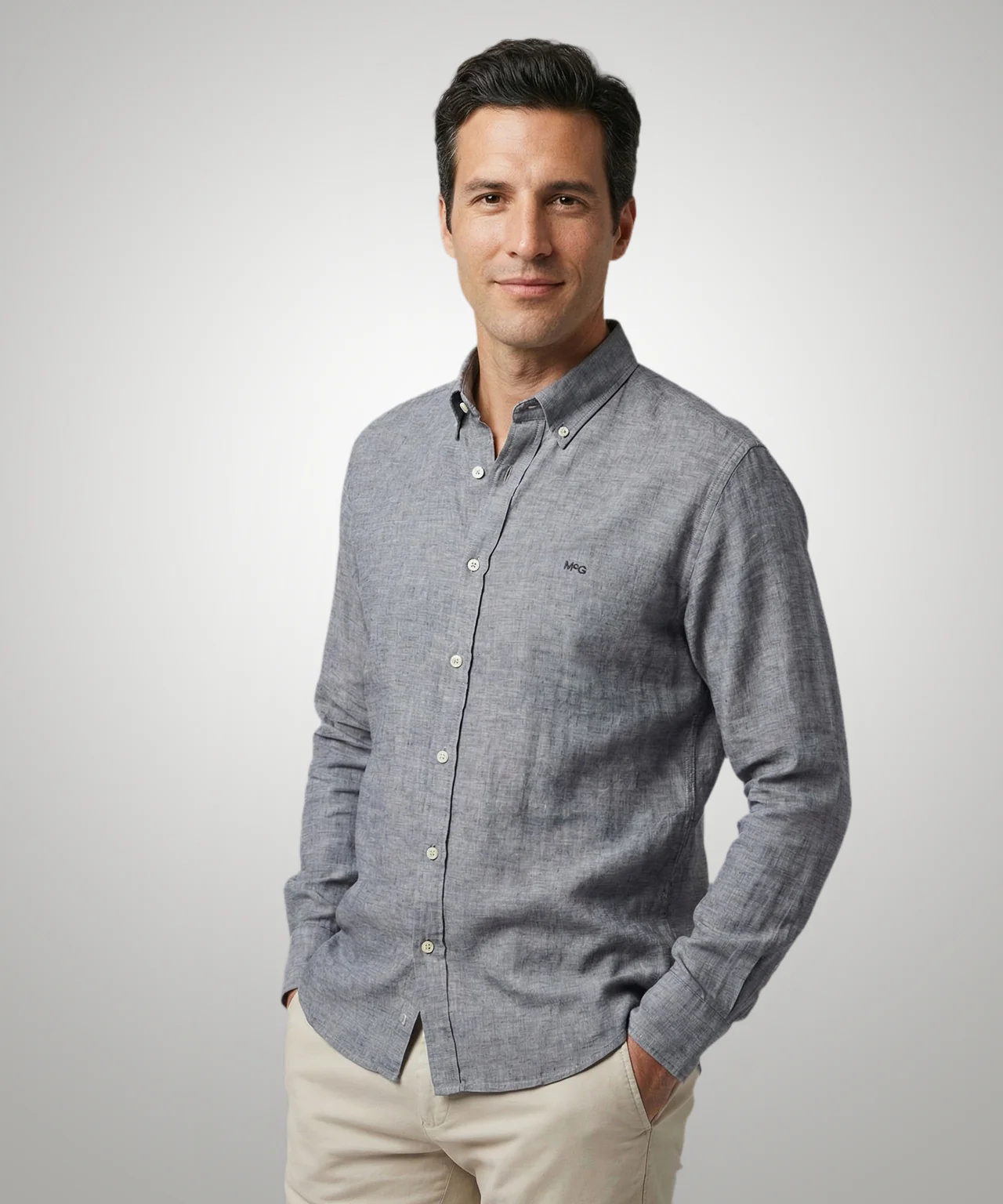 Shirt Cotton Linen | Navy