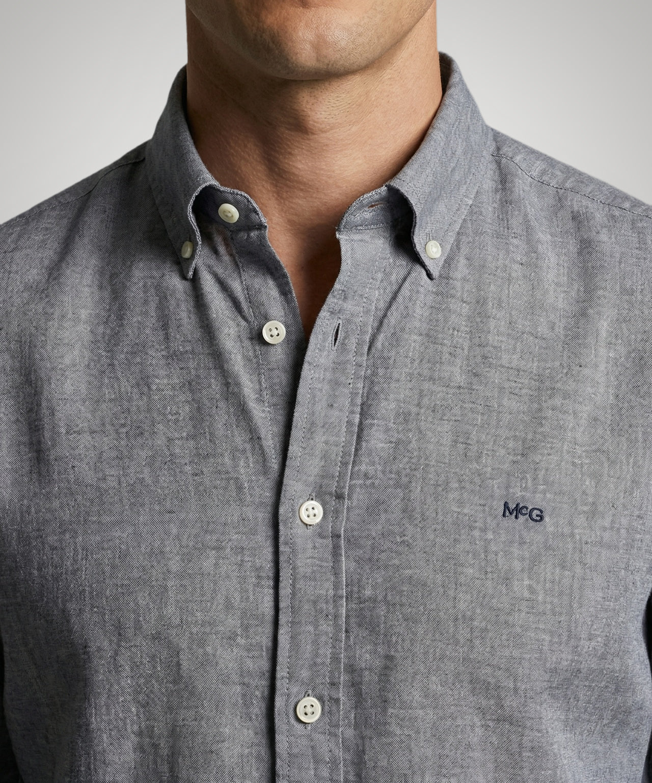 Shirt Cotton Linen | Navy - Image 5