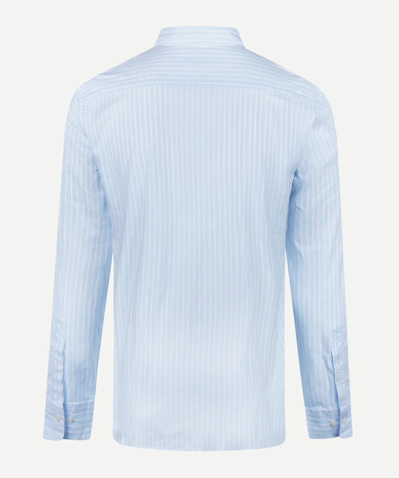 Shirt Cotton Linen Stripe | Light Blue - Image 4