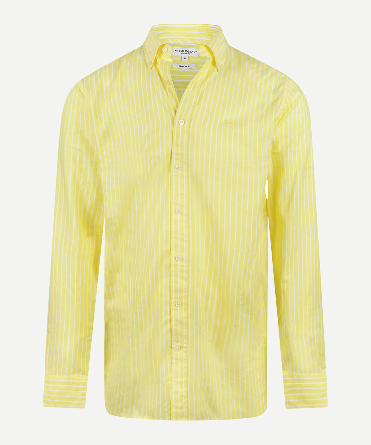 Shirt Cotton Linen Stripe | Light Yellow - Image 2