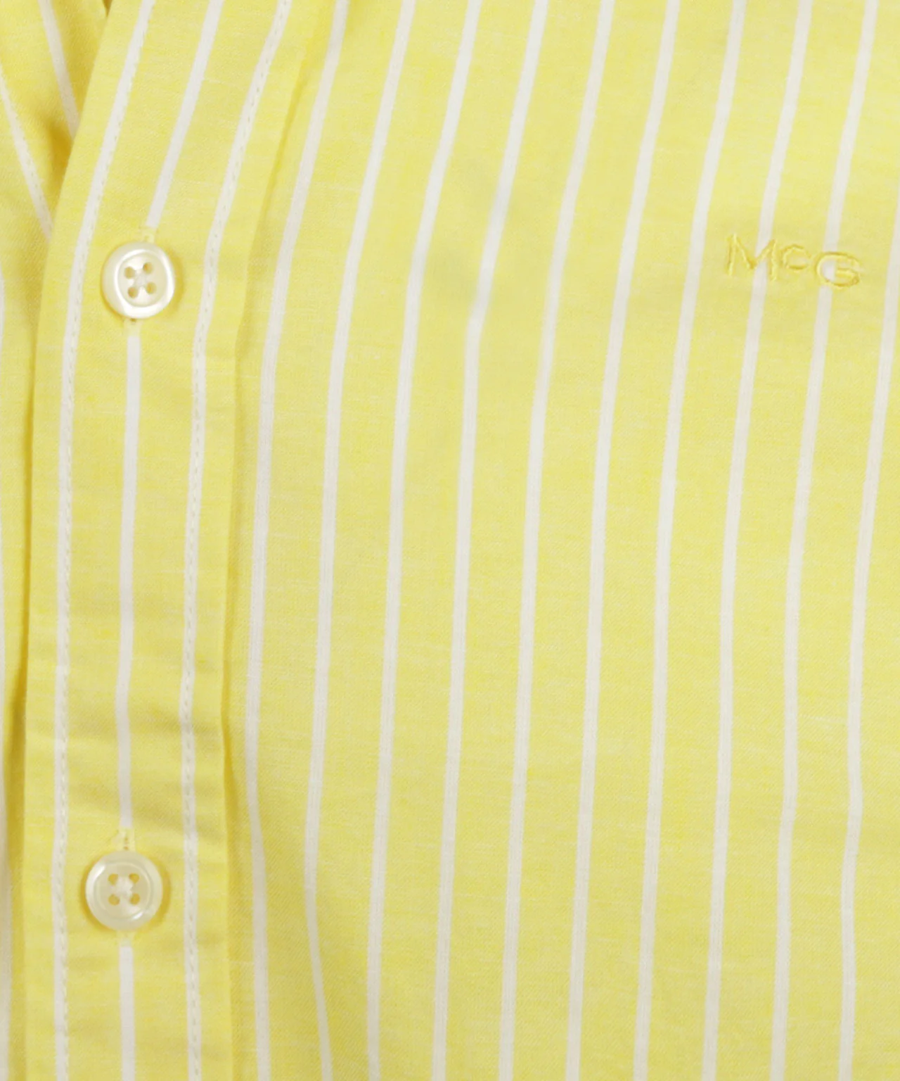 Shirt Cotton Linen Stripe | Light Yellow - Image 6