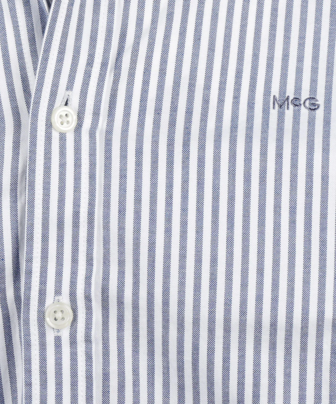 Oxford Shirt Large Stripe | Navy - Image 6