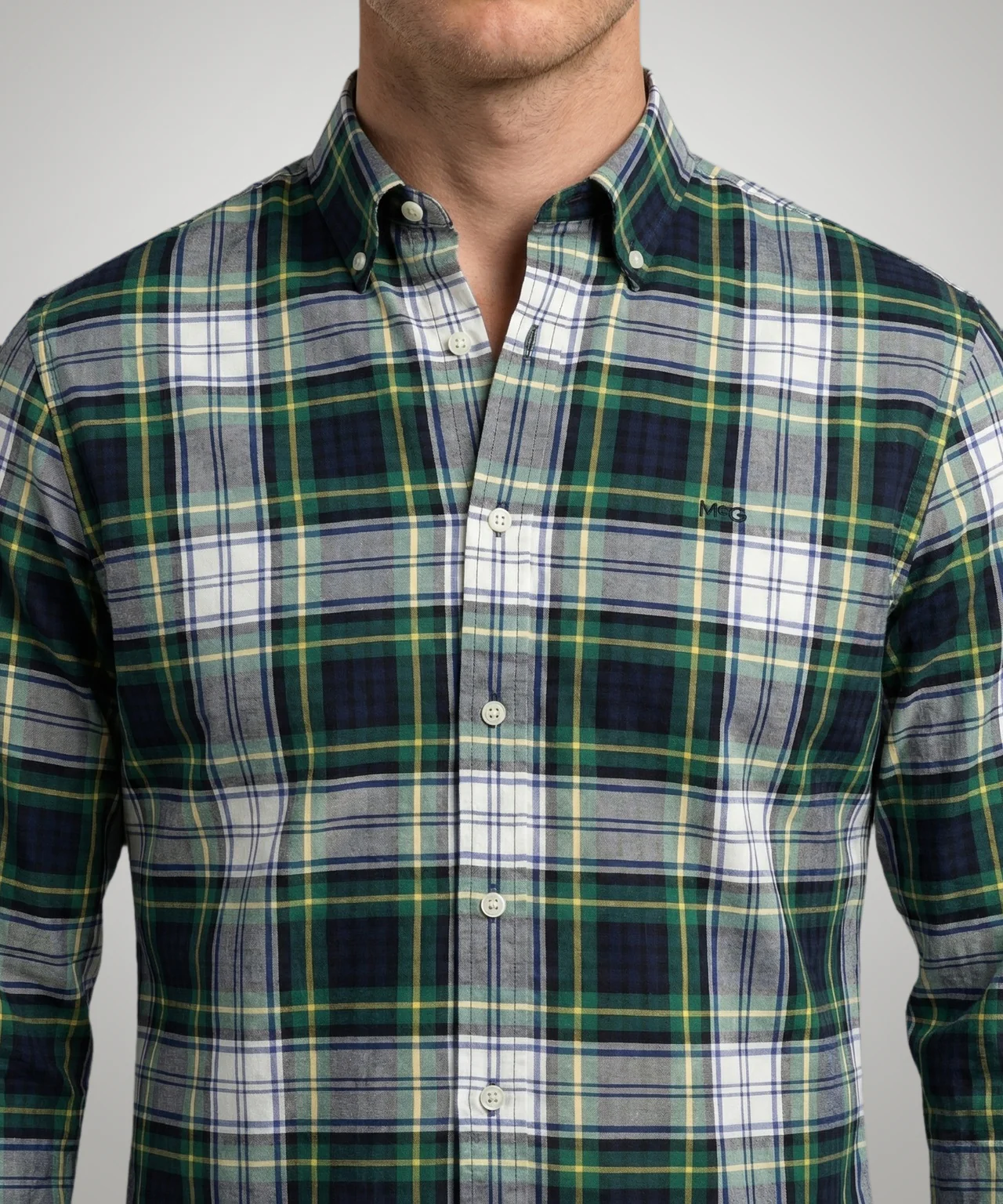 Oxford Check Shirt | Navy - Image 5