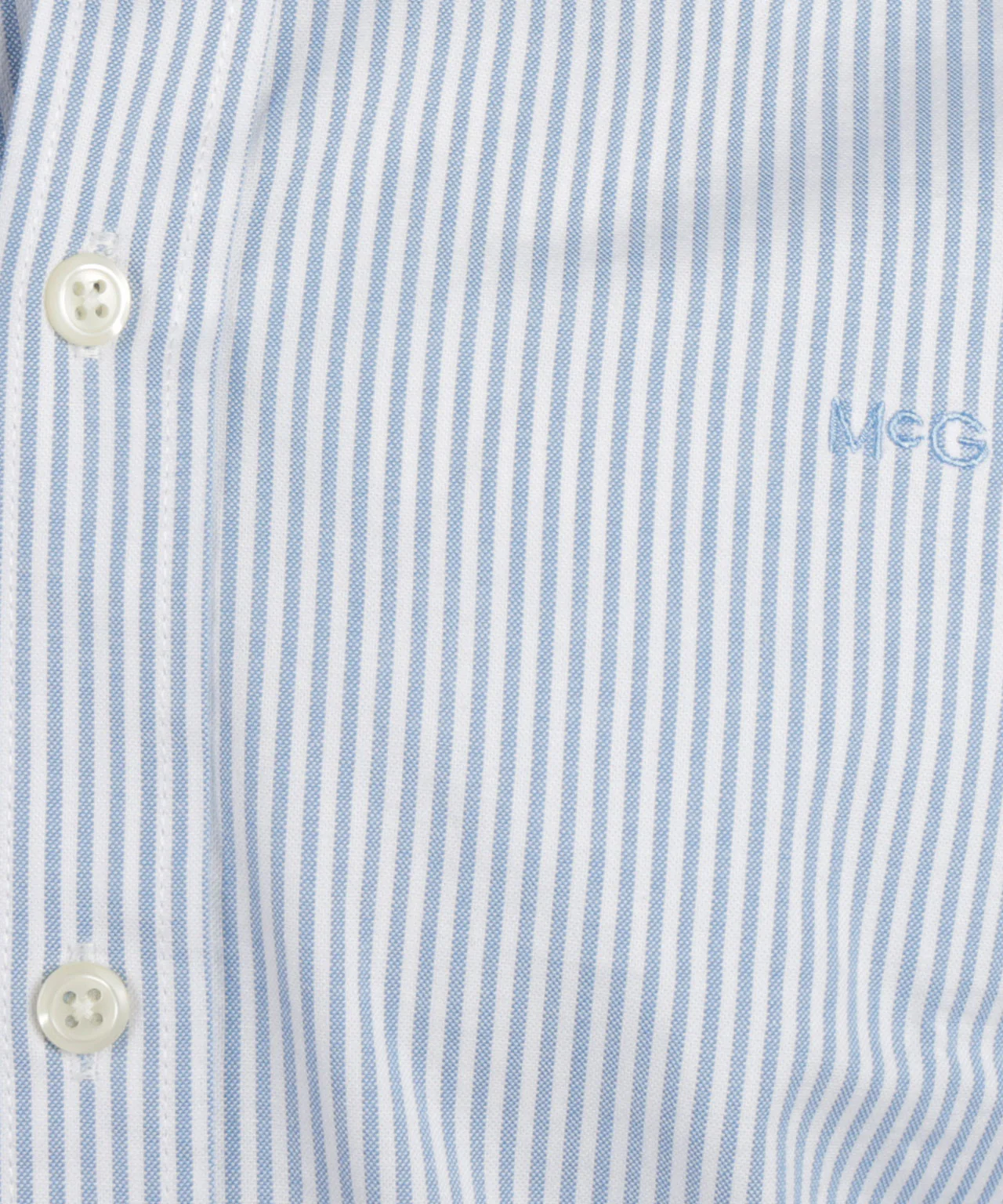 Oxford Shirt Narrow Stripe | Light Blue - Image 6