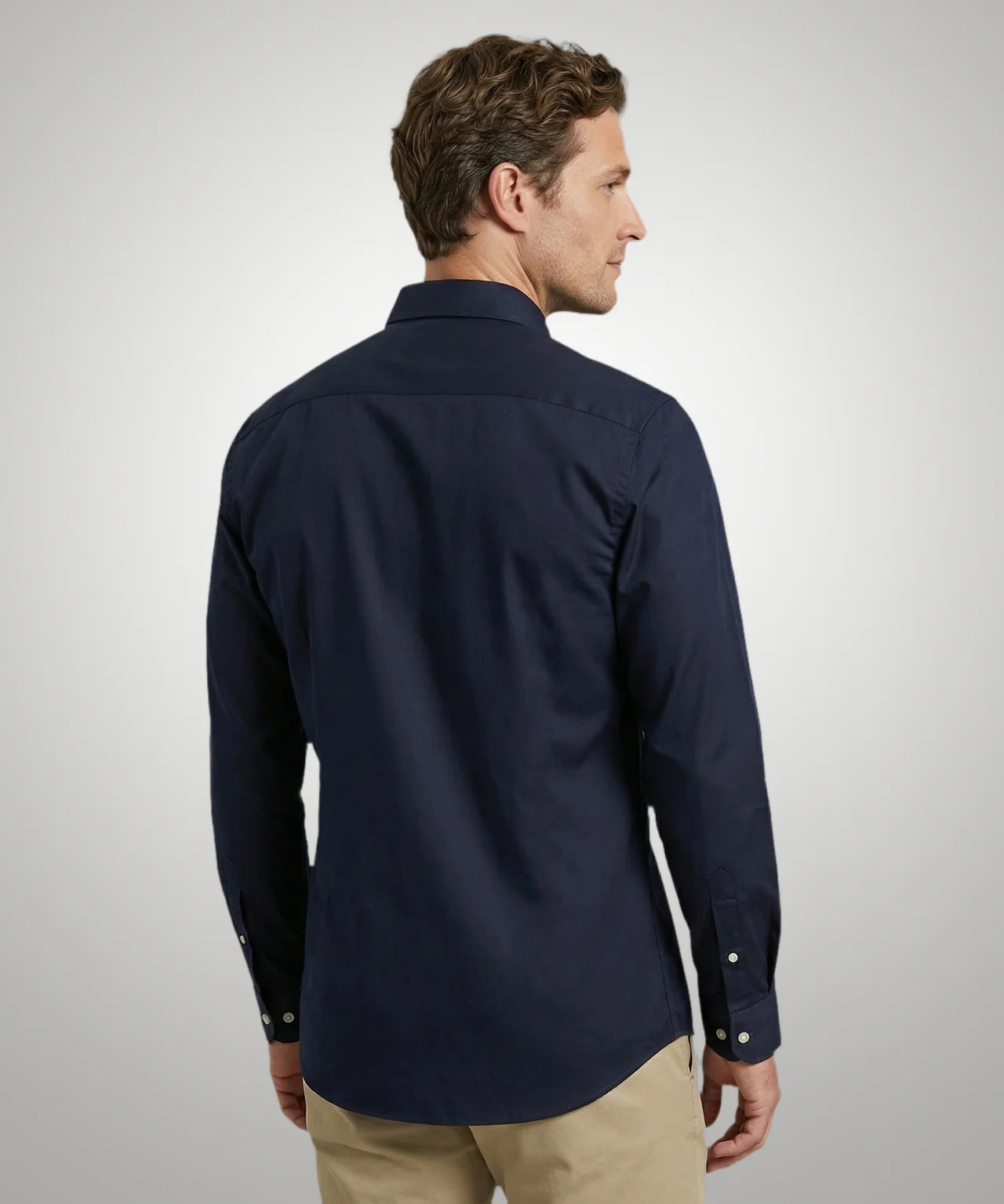 Poplin Shirt | Navy - Image 3