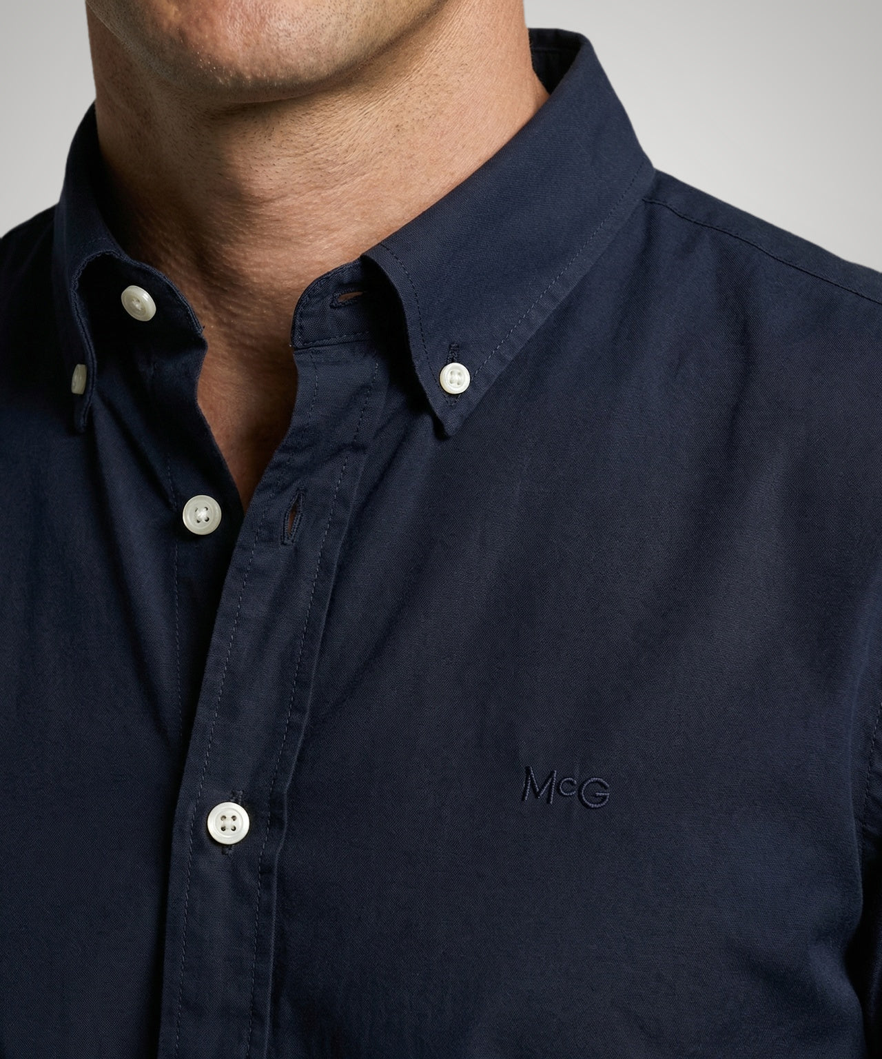 Poplin Shirt | Navy - Image 5