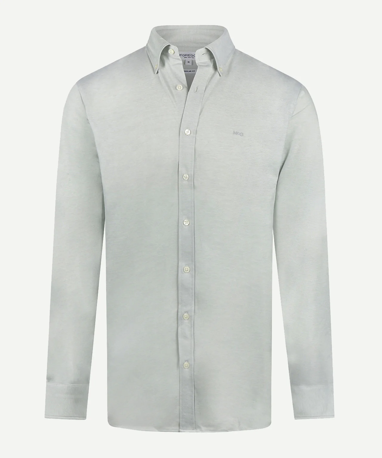 Stretch Piqué Shirt | Light Olive - Image 2