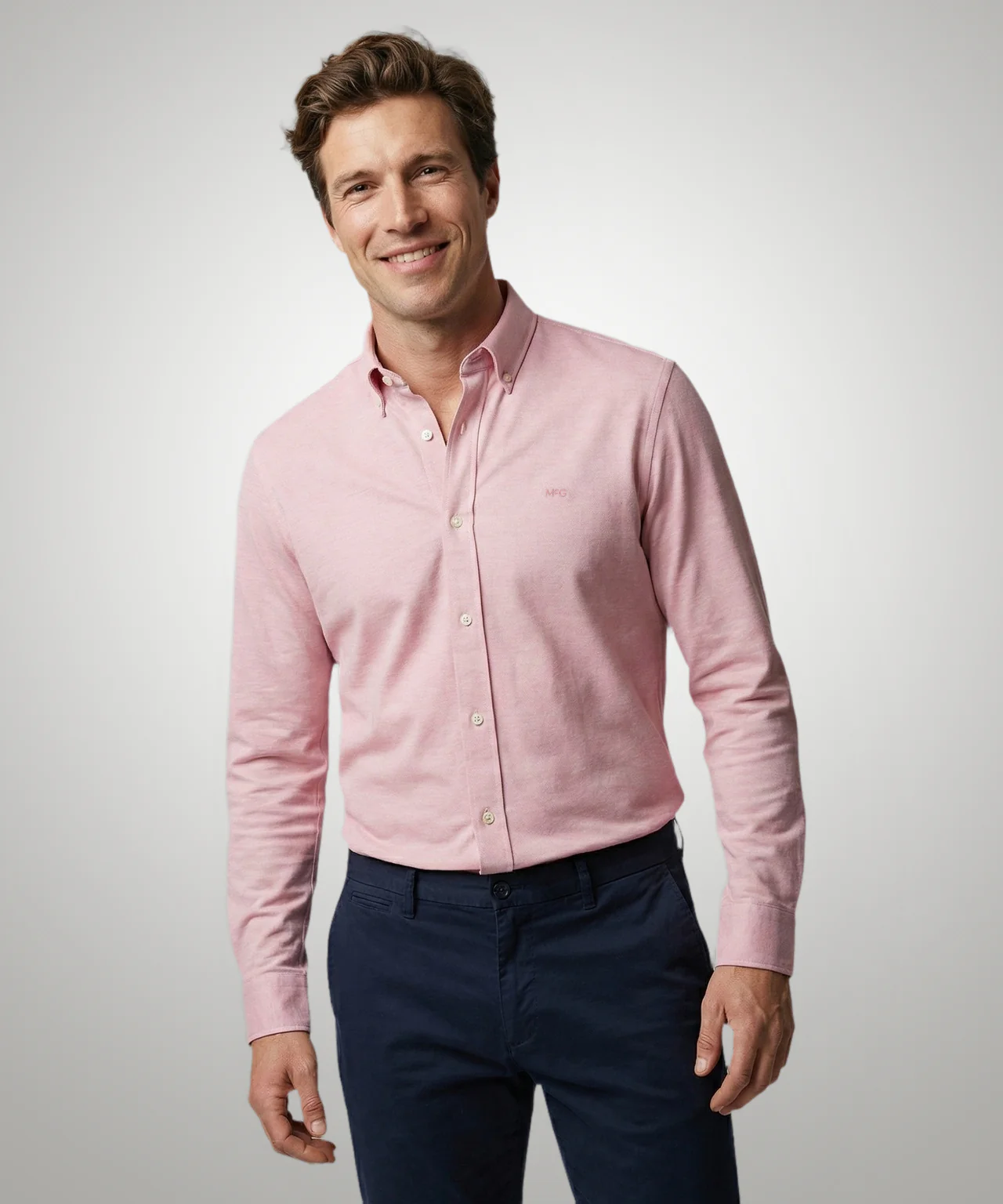 Shirt Stretch Piqué | Light Pink