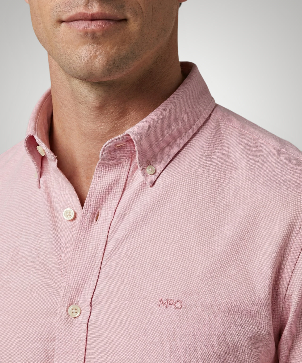 Shirt Stretch Piqué | Light Pink - Image 5
