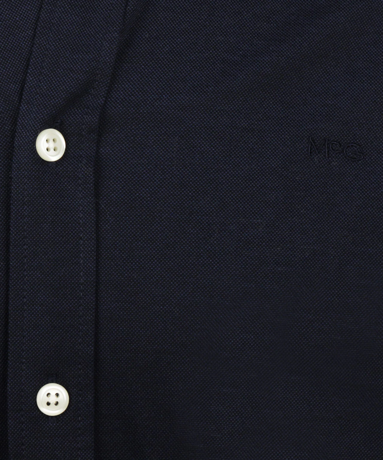 Stretch Piqué Shirt | Navy - Image 6