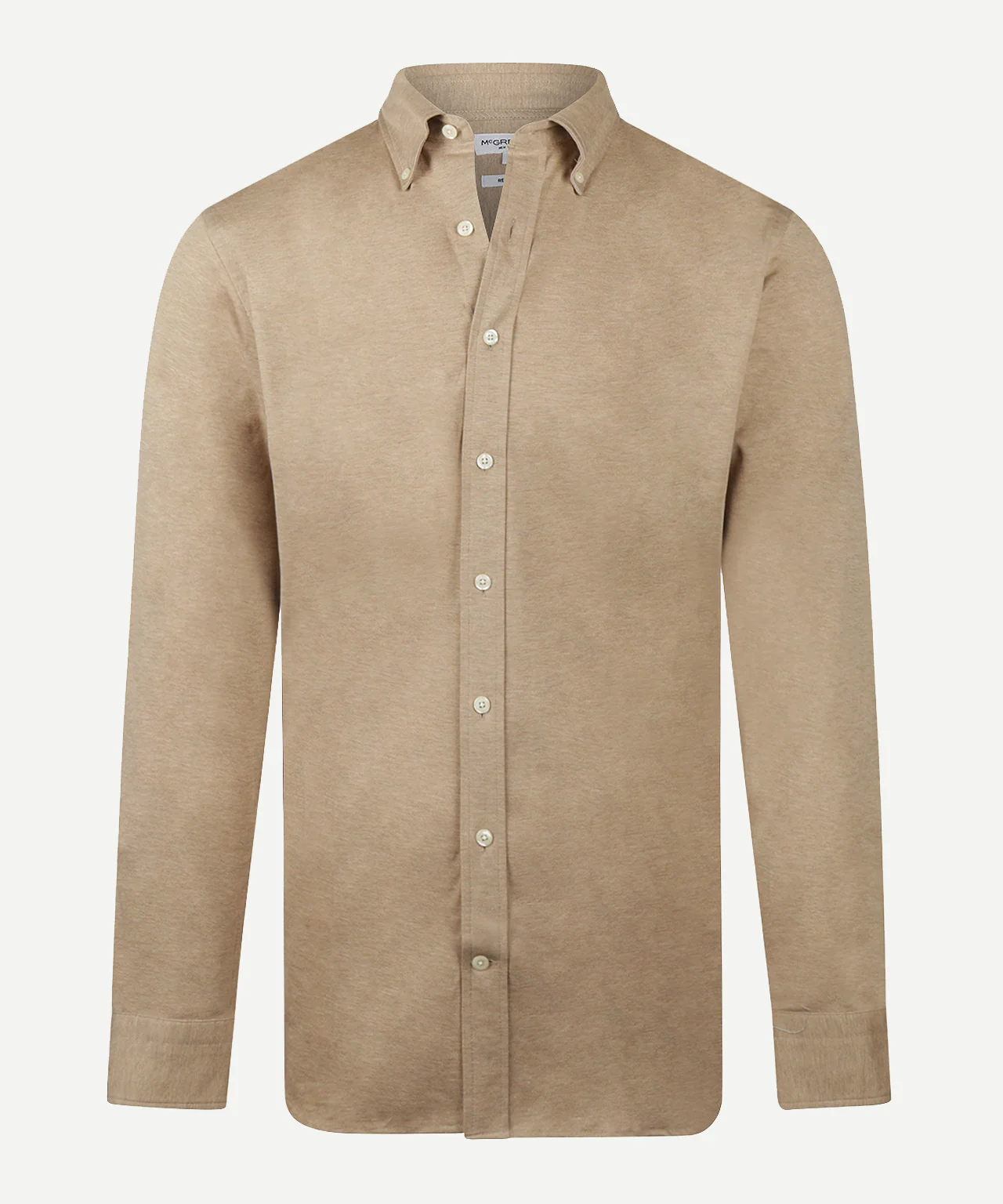 Stretch Piqué Shirt | Sand - Image 2