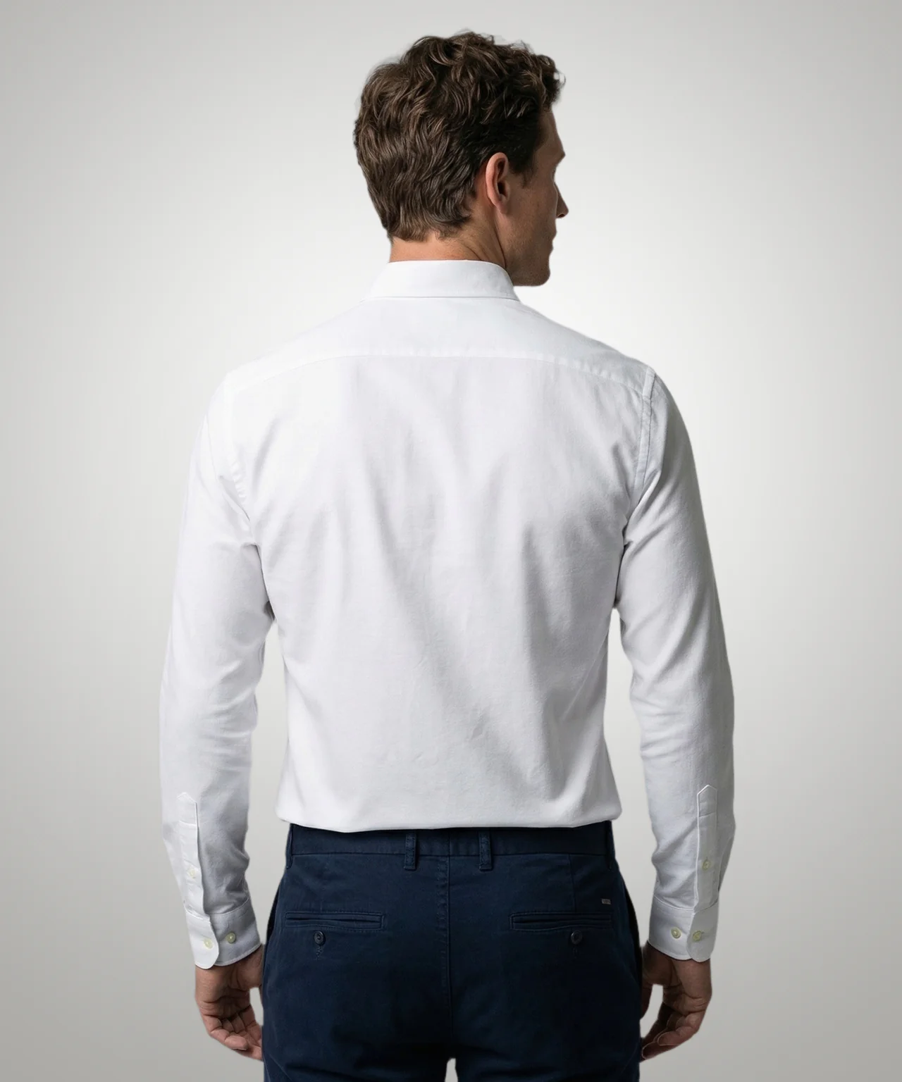 Stretch Piqué Shirt | White - Image 3