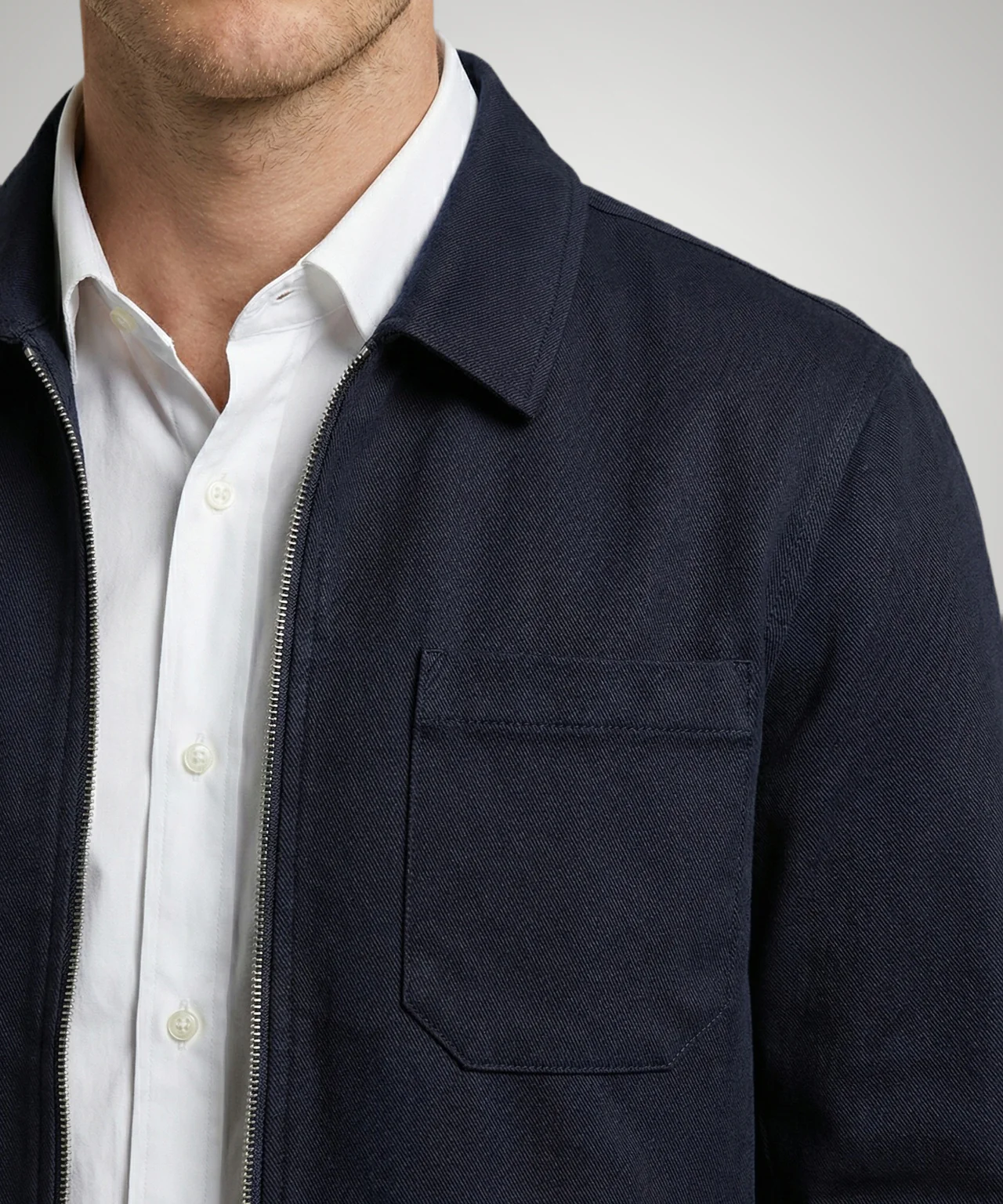Piqué Jacket | Navy - Image 5