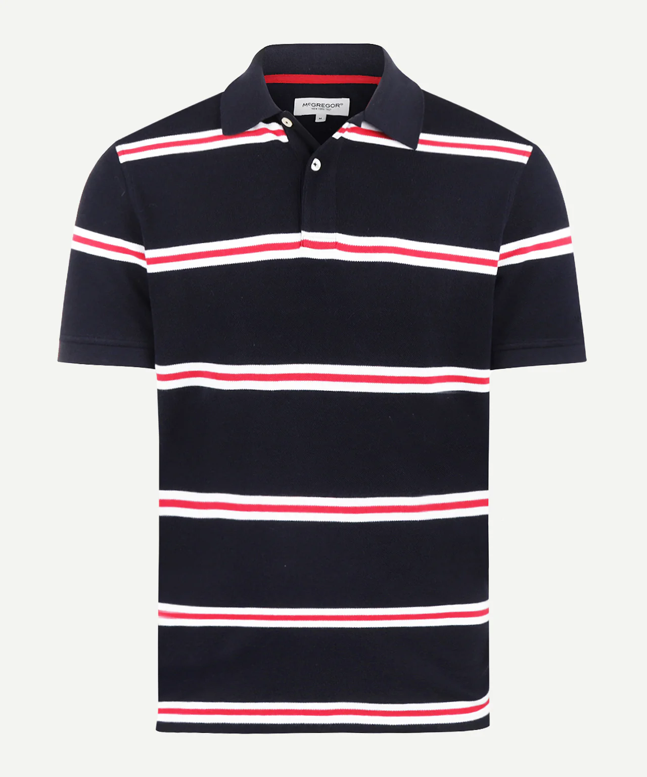 Piqué Polo Striped | Navy - Image 2