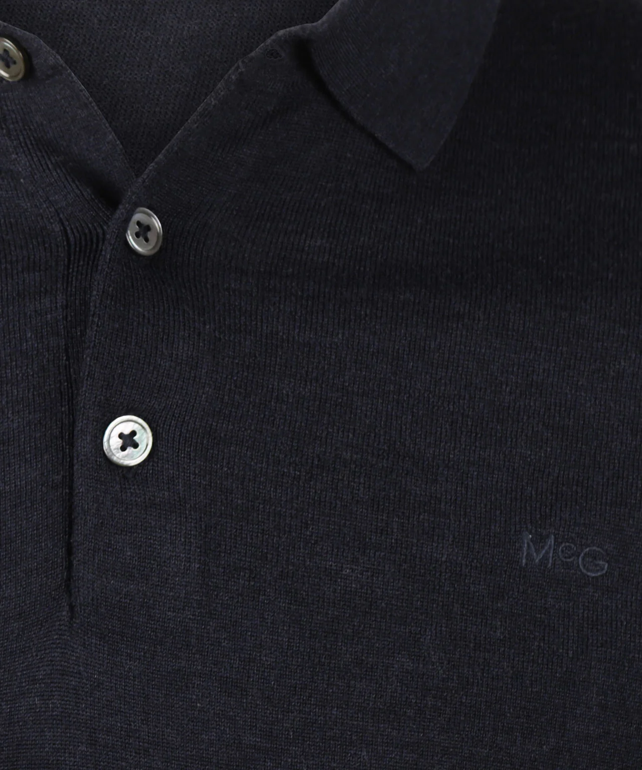 Polo Sweater Merino Wool | Navy - Image 6