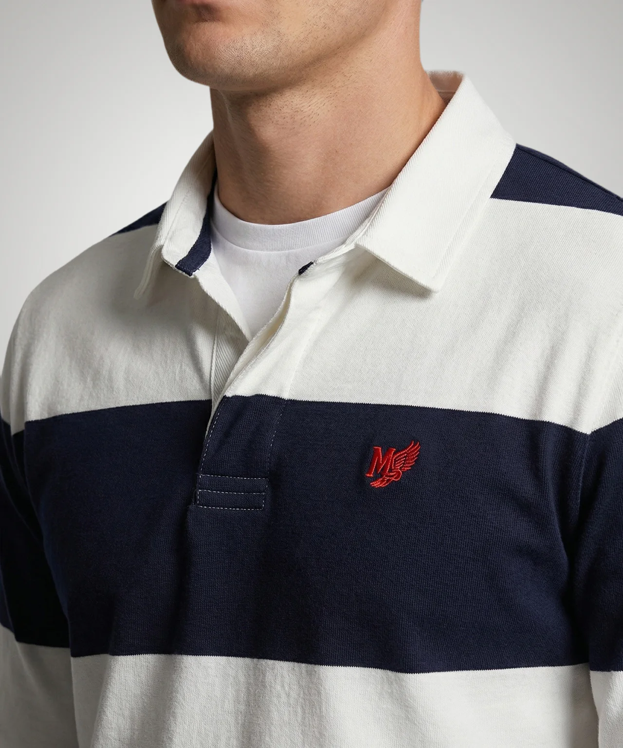 Rugby Jersey Striped | Off White - Image 5