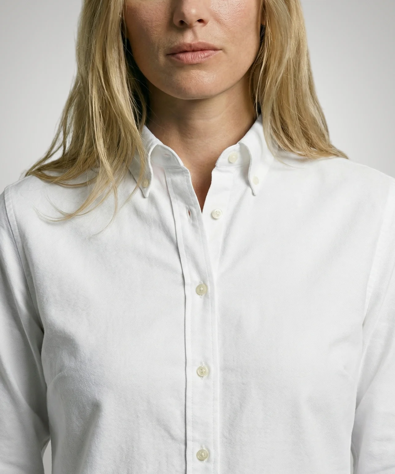 Blouse Stretch Piqué | White - Image 5
