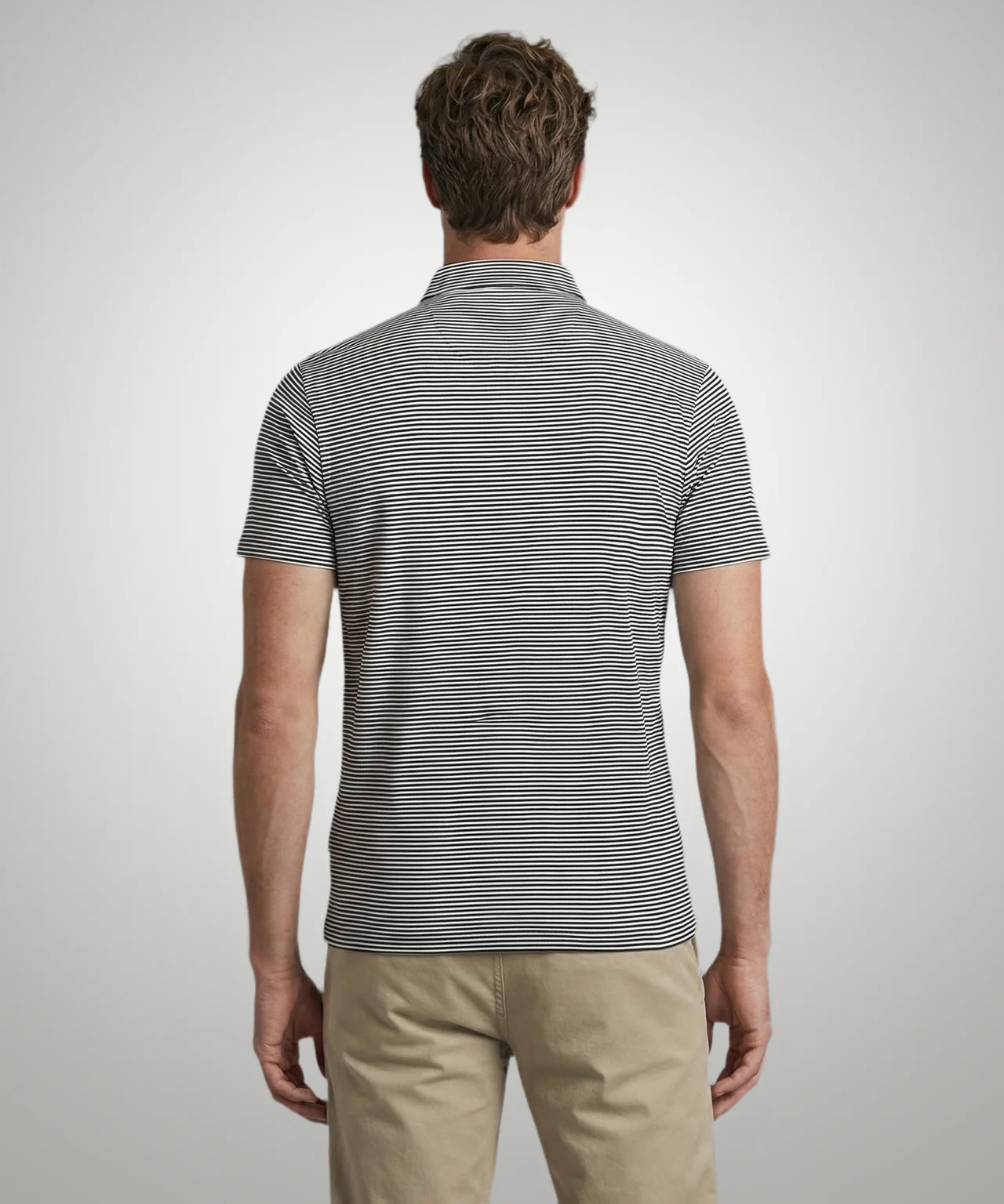 Polo Jersey Stripe | Navy - Image 3