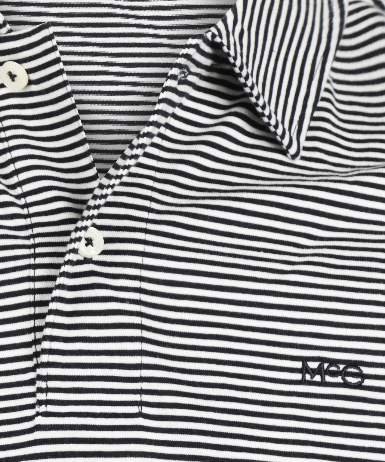 Polo Jersey Stripe | Navy - Image 6