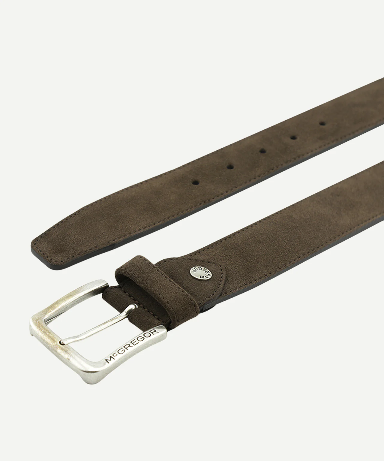 Suede leather belt | Dark Brown - Image 3