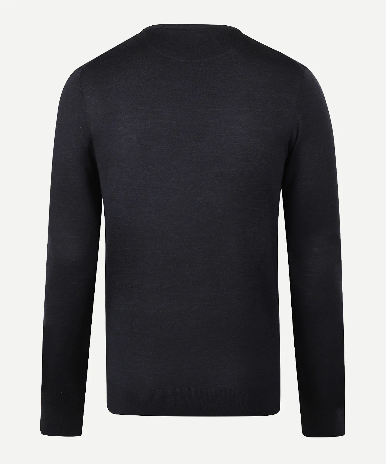 Extra Fine Merino Crew Neck Sweater | Navy - Image 4