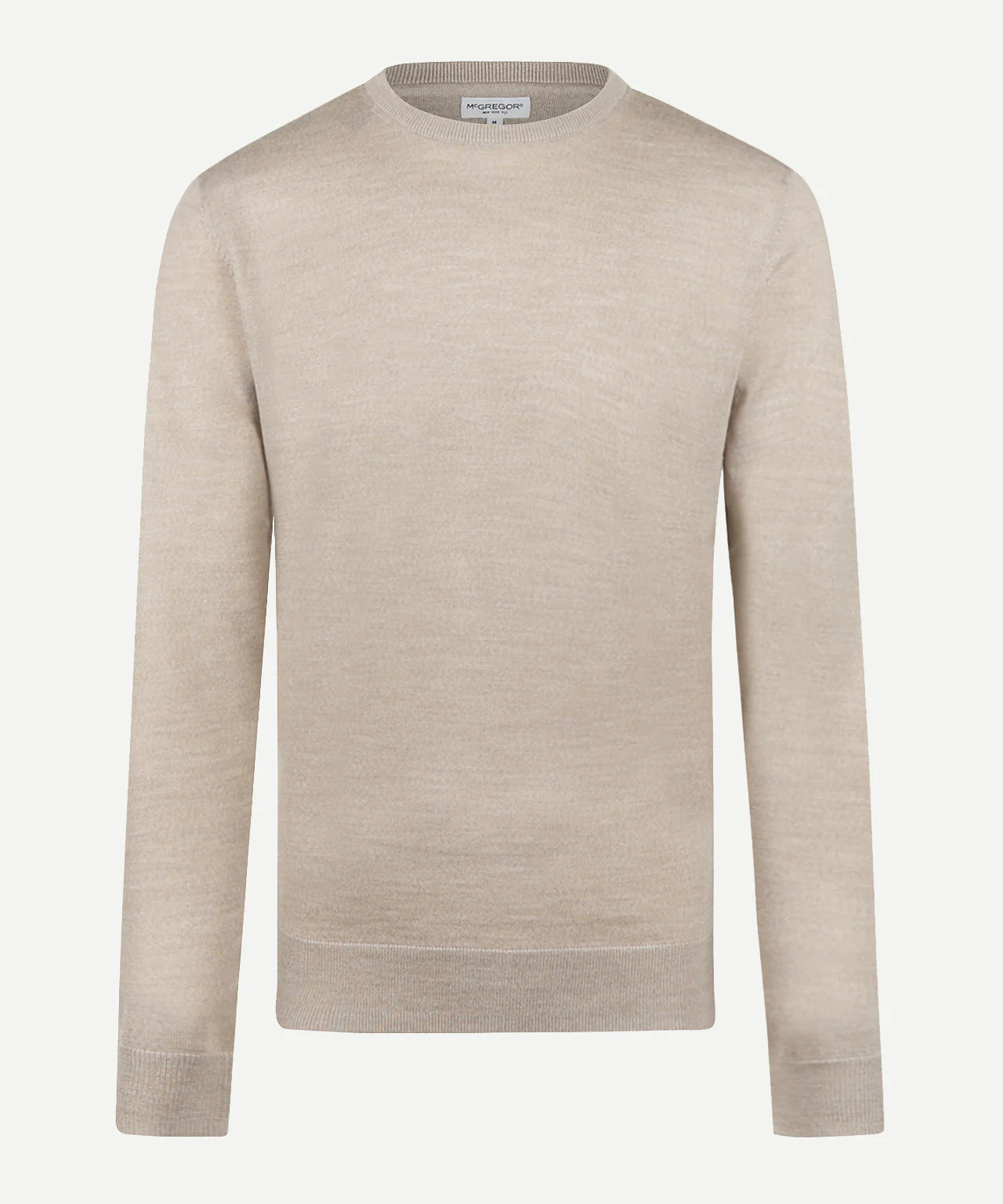 Extra Fine Merino Crew Neck Sweater | Sand - Image 2