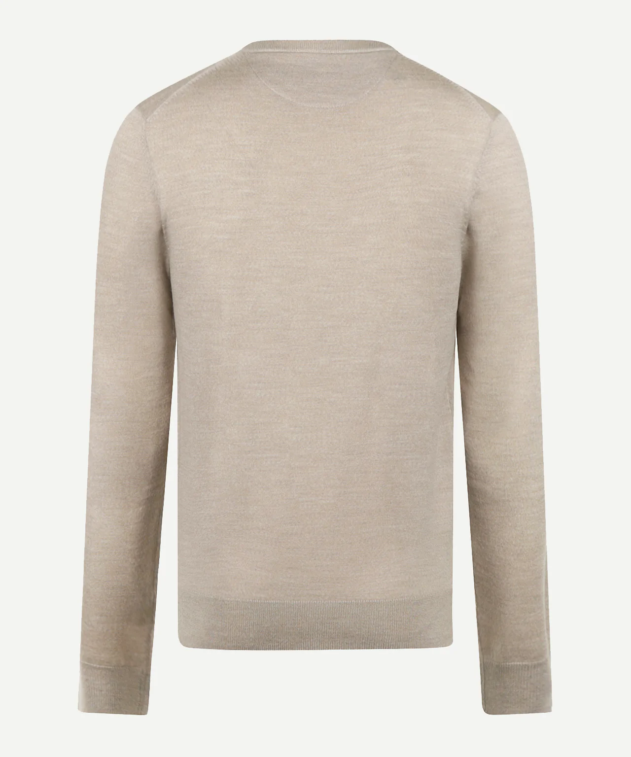 Extra Fine Merino Crew Neck Sweater | Sand - Image 4