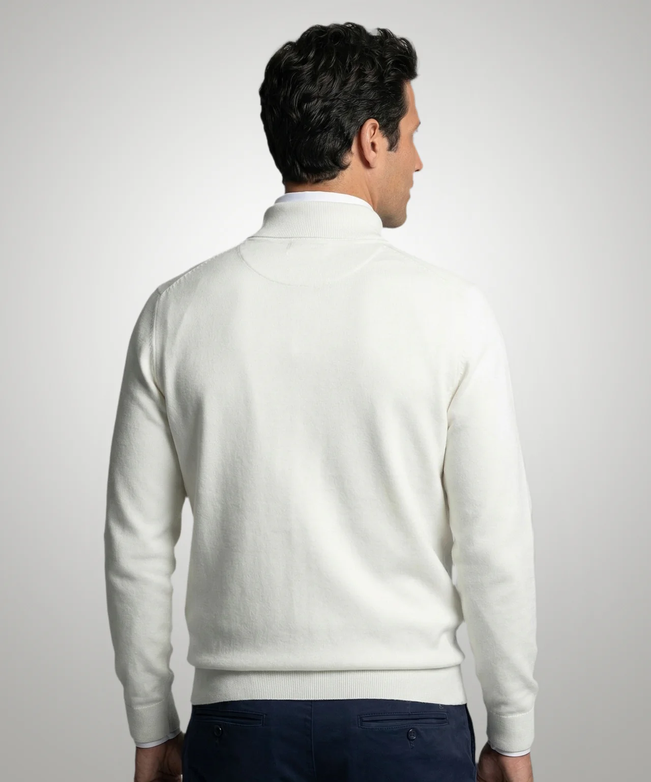 Half-Zip Sweater Cotton Cashmere | Kit - Image 3