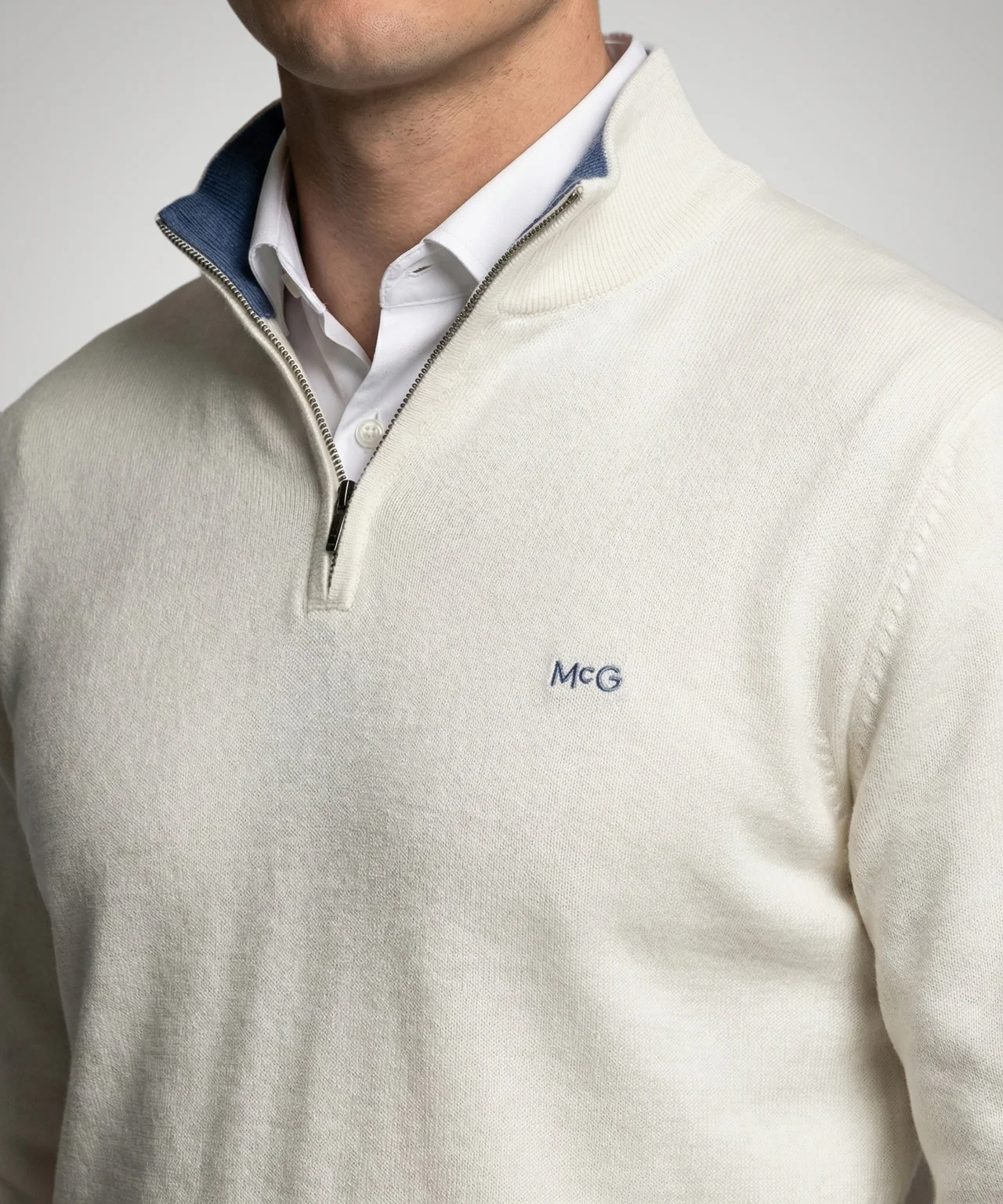 Half-Zip Sweater Cotton Cashmere | Kit - Image 5