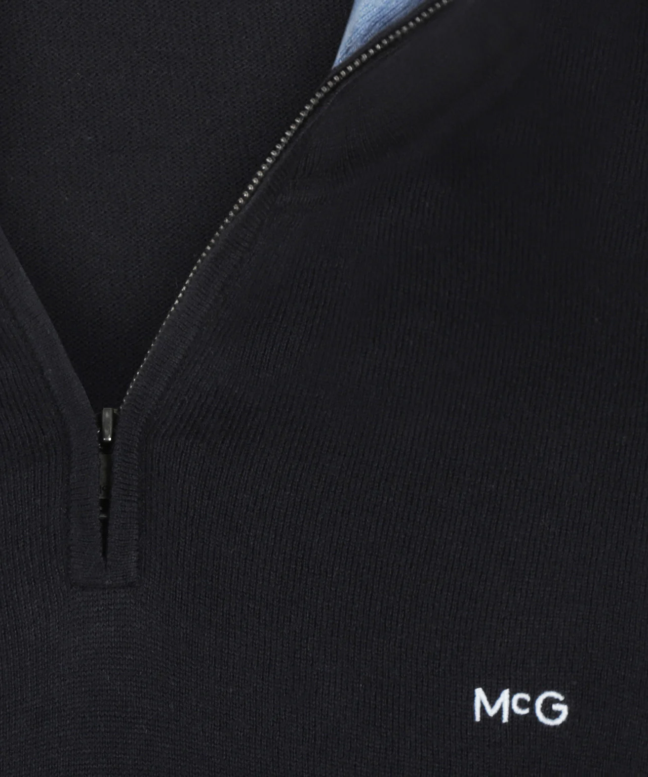 Half-Zip Sweater Cotton Cashmere | Navy - Image 6