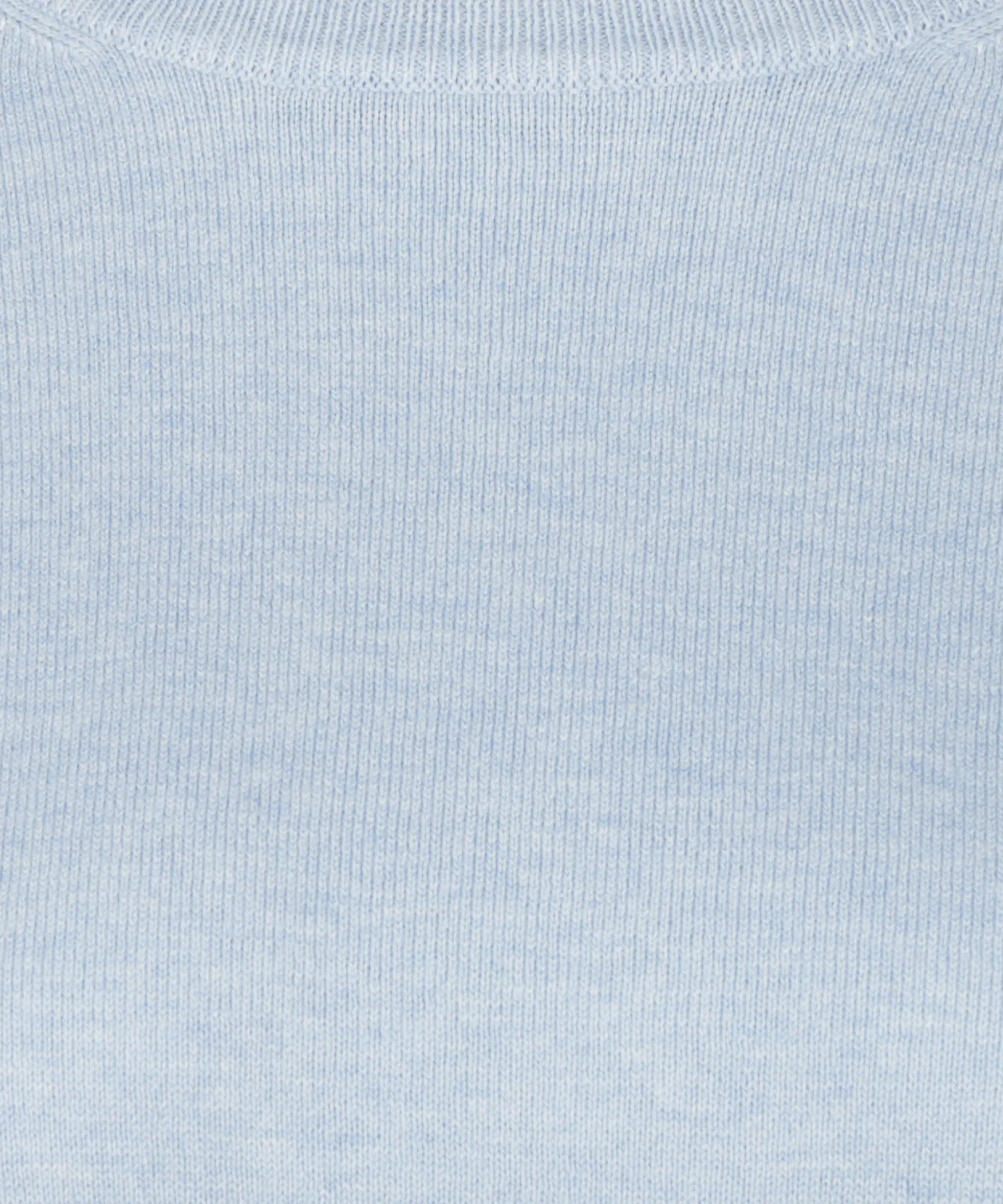 Sweater Cotton-Cashmere Round Neck | Light Blue - Image 6