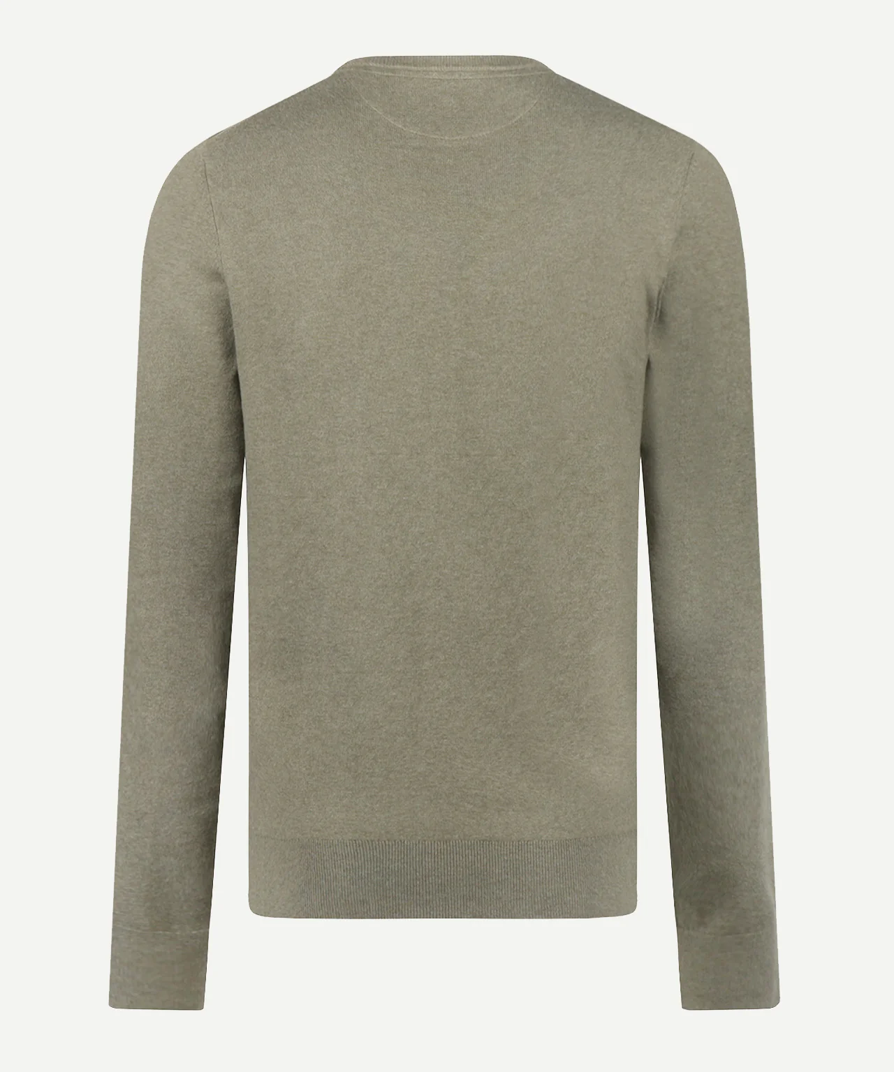 Sweater Cotton-Cashmere Round Neck | Light Olive - Image 4