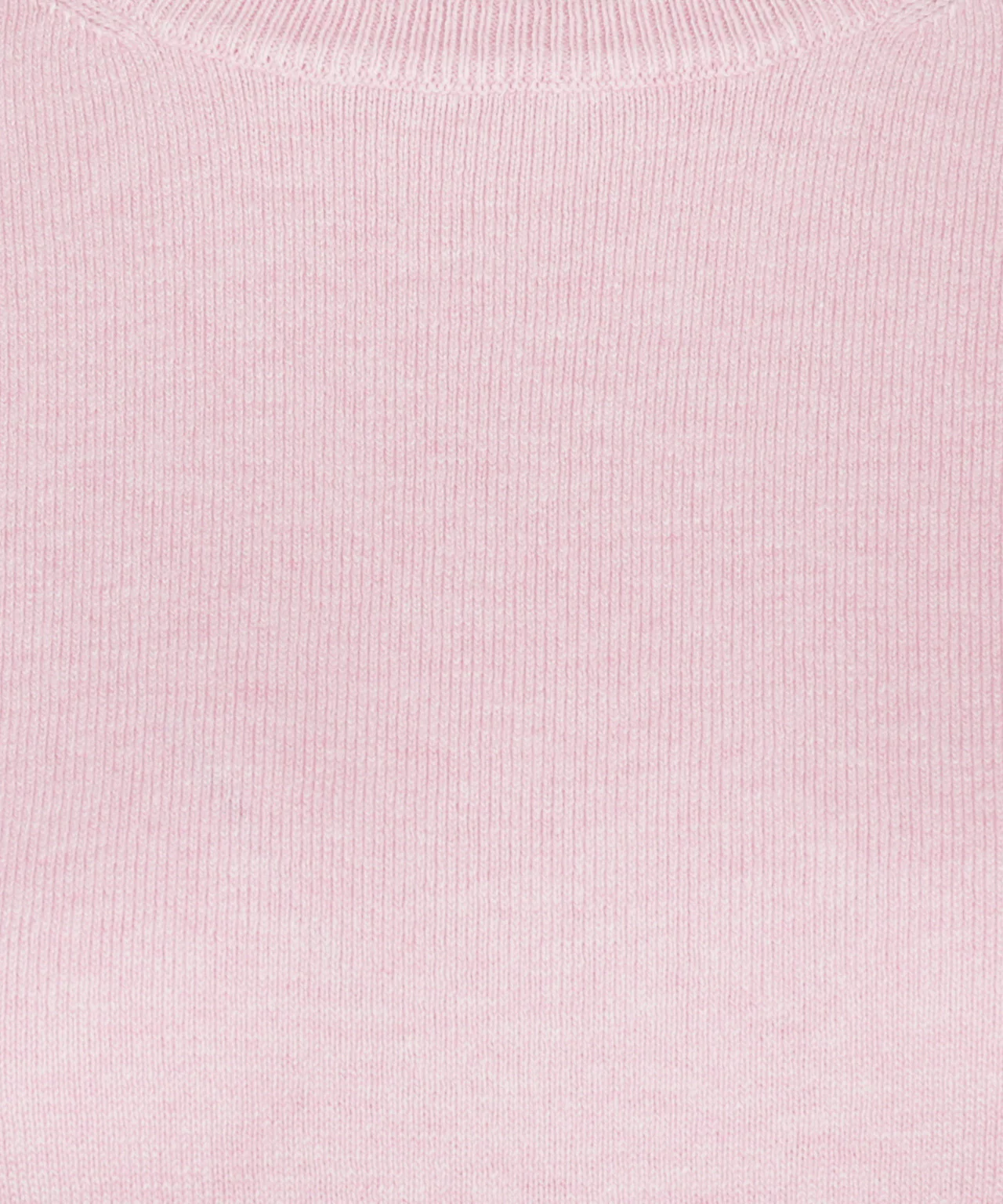 Sweater Cotton-Cashmere Round Neck | Light Pink - Image 6