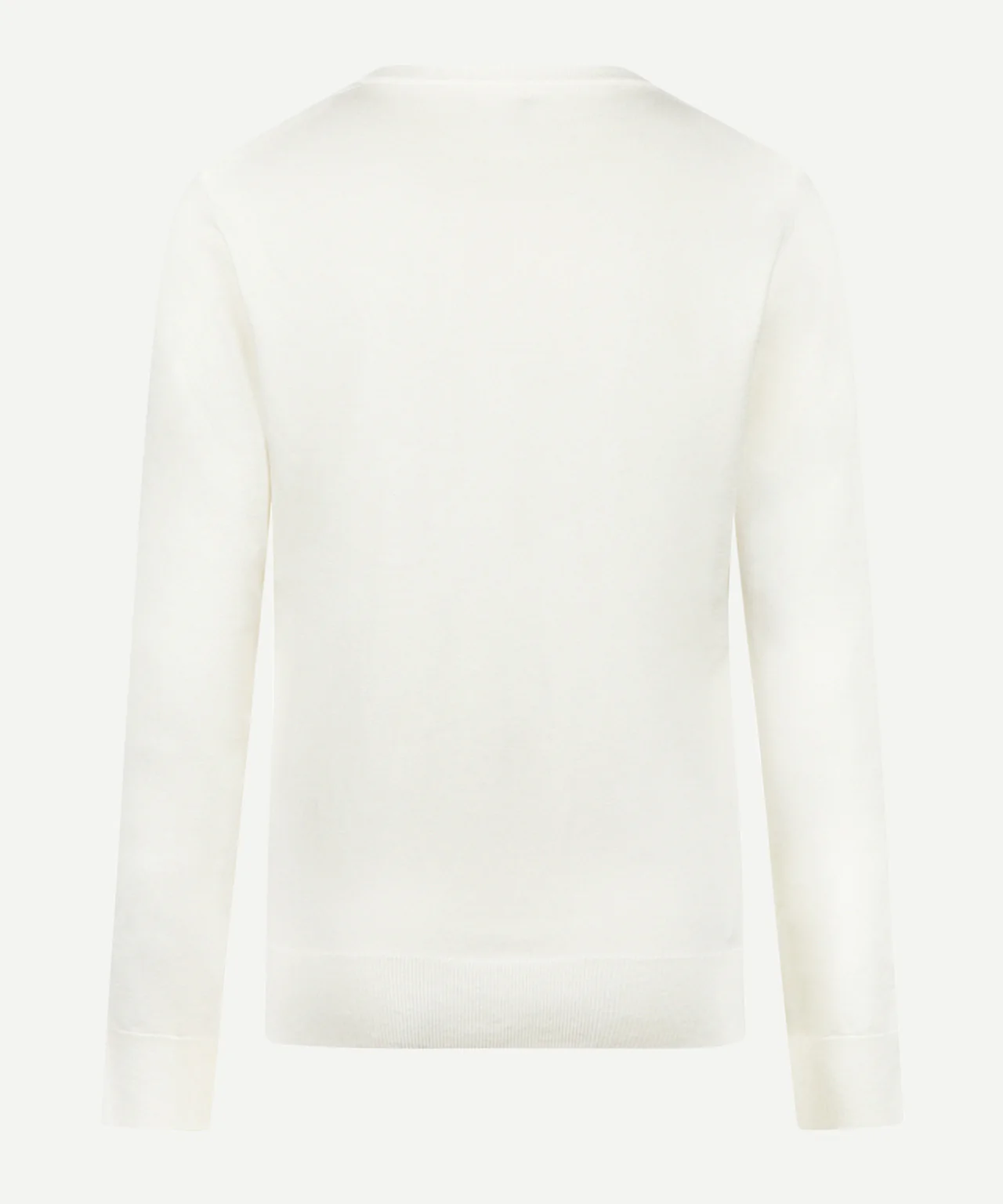 Sweater Cotton-Cashmere Round Neck | Off White - Image 4